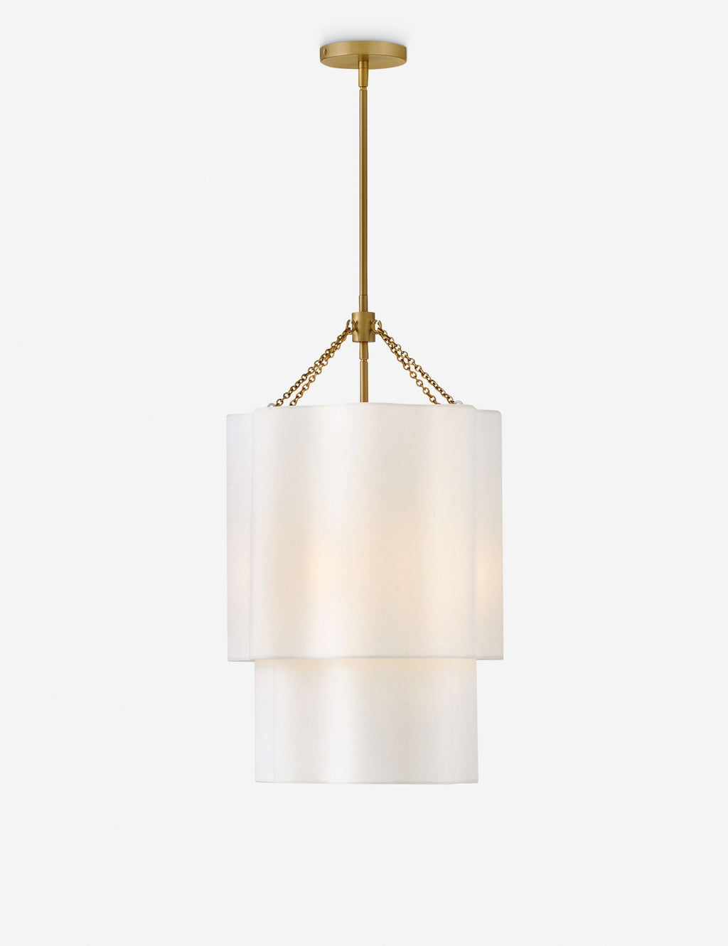 Suspension moderne Pearson en laiton ancien - Laiton ancien