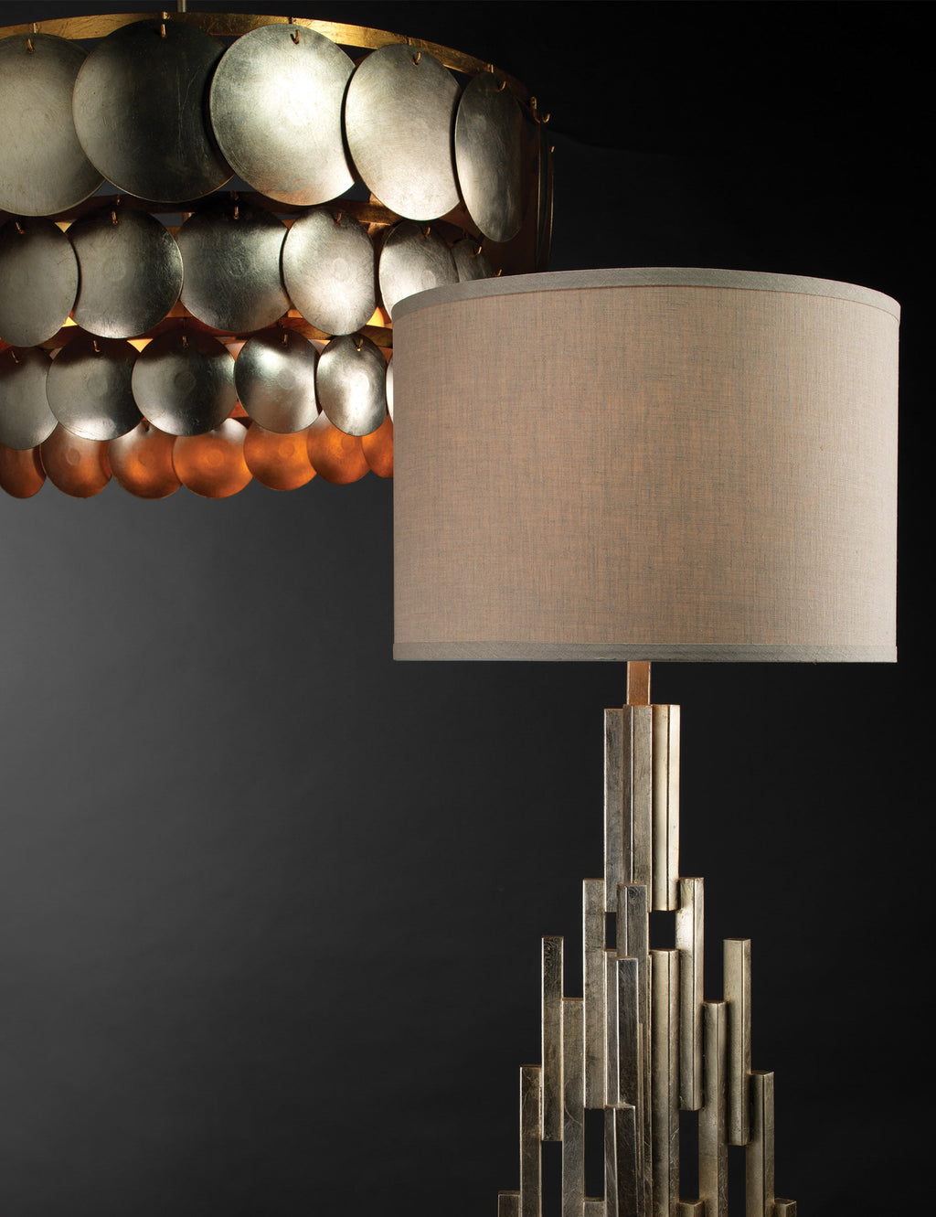 Lustre design Thordur en métal