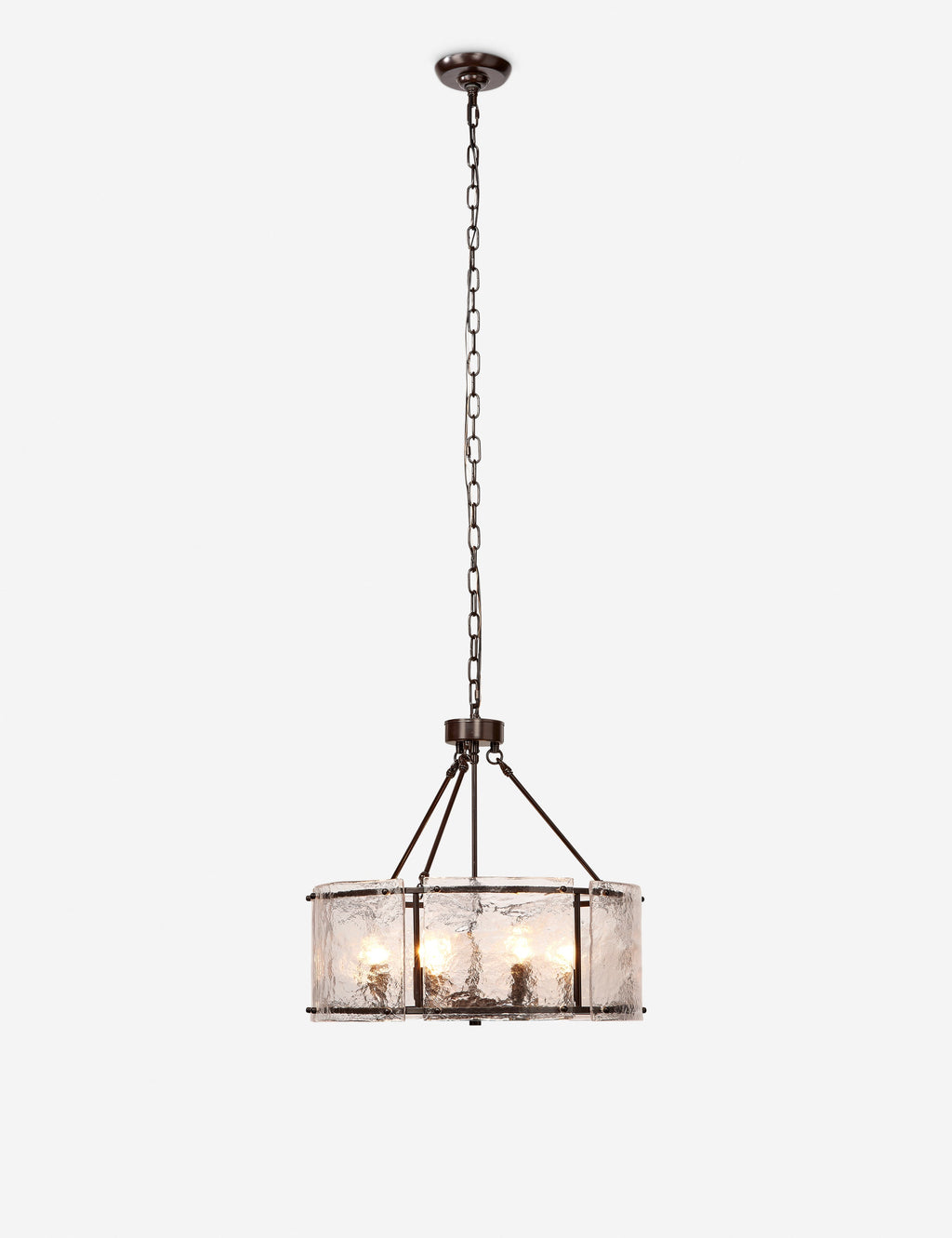 Lustre industriel Burke en bronze - Bronze