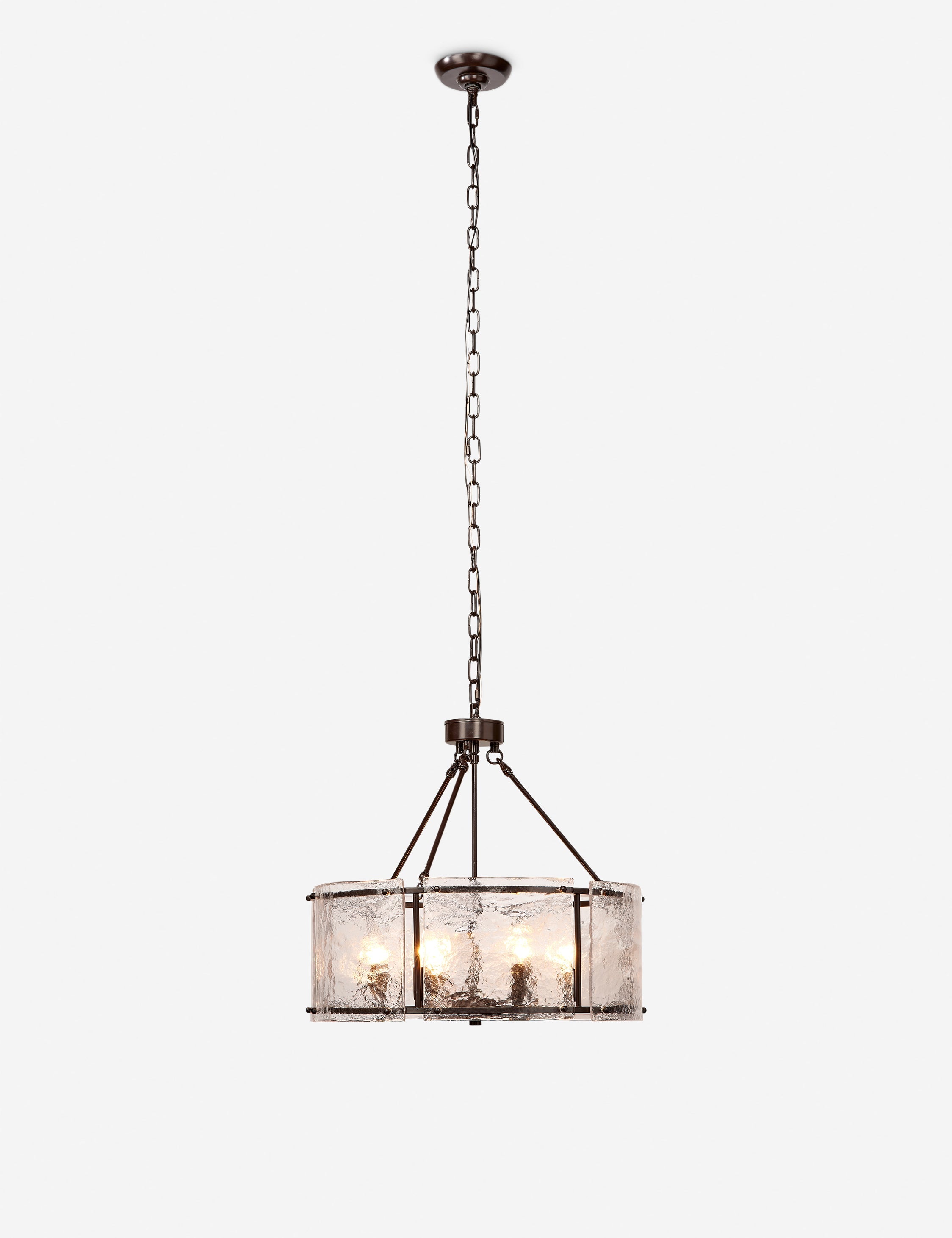 Lustre industriel Burke en bronze - Bronze