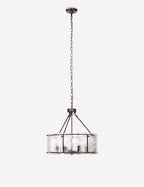 Lustre industriel Burke en bronze - Bronze