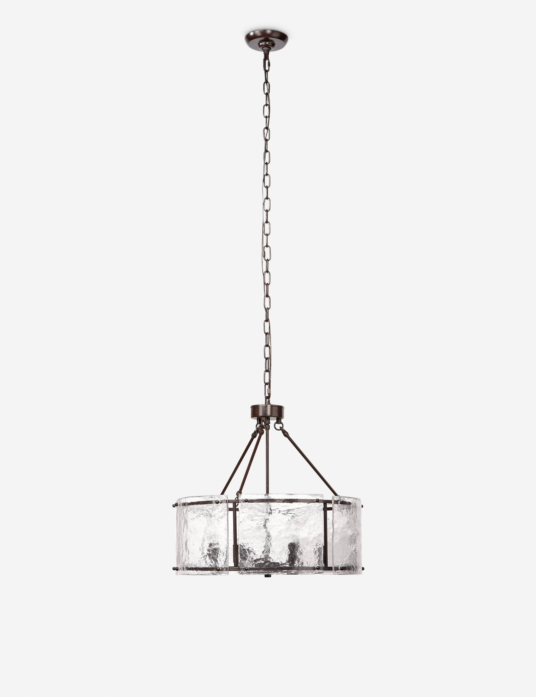 Lustre industriel Burke en bronze - Bronze