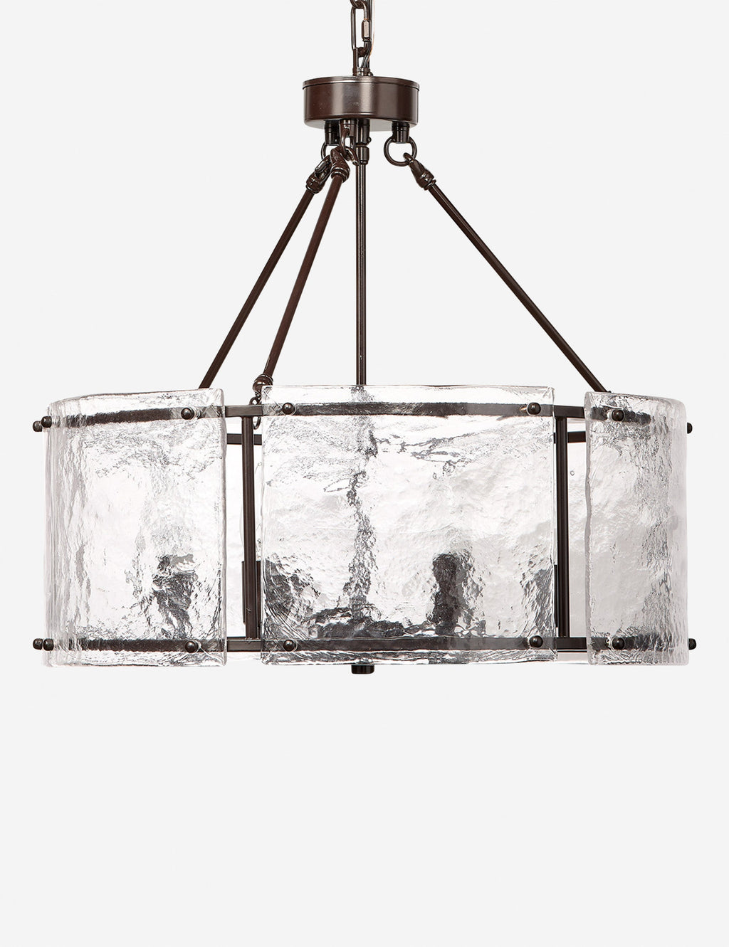 Lustre industriel Burke en bronze - Bronze