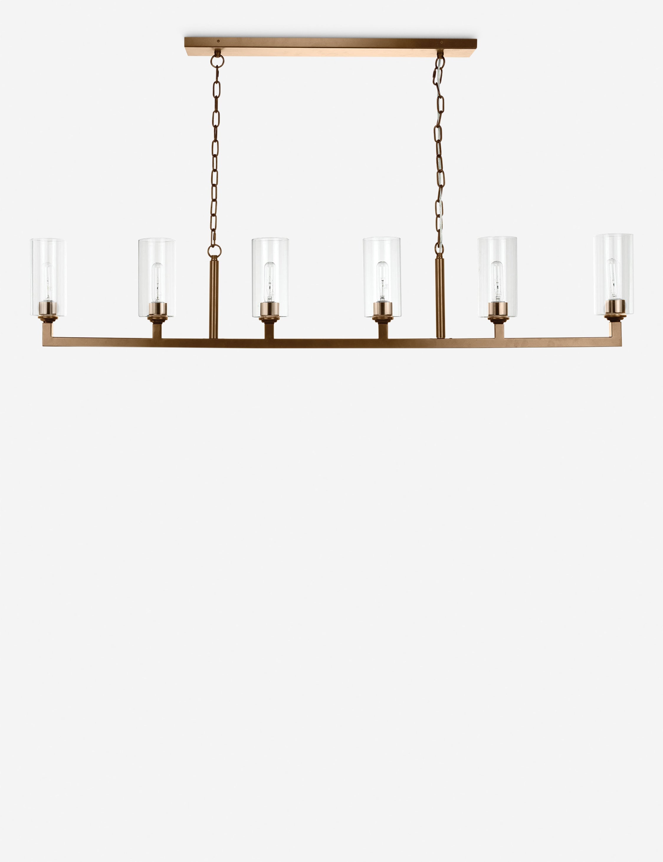Lustre classique Hansel en laiton ancien - Laiton ancien