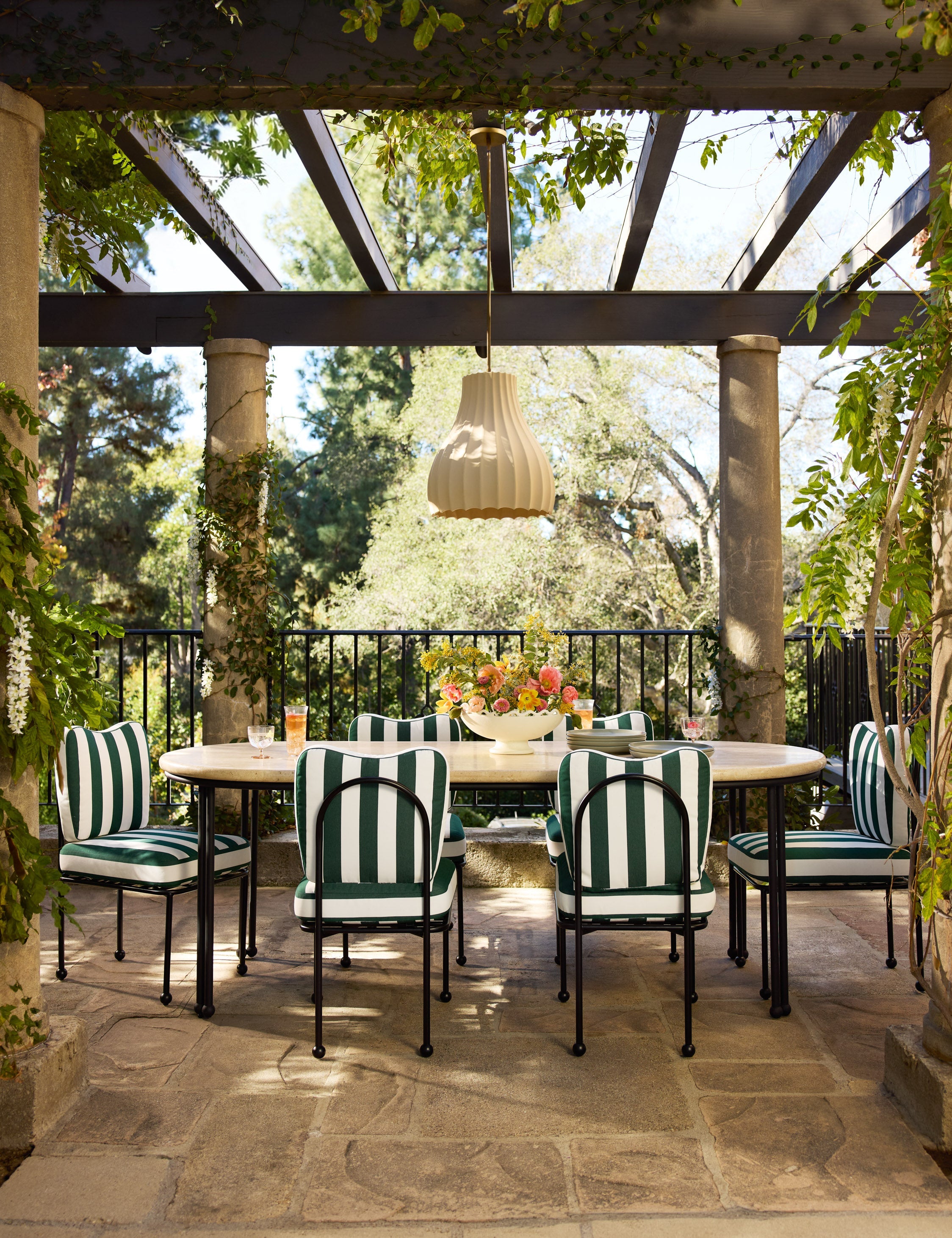 Suspension design Renne en laiton vieilli - Laiton vieilli