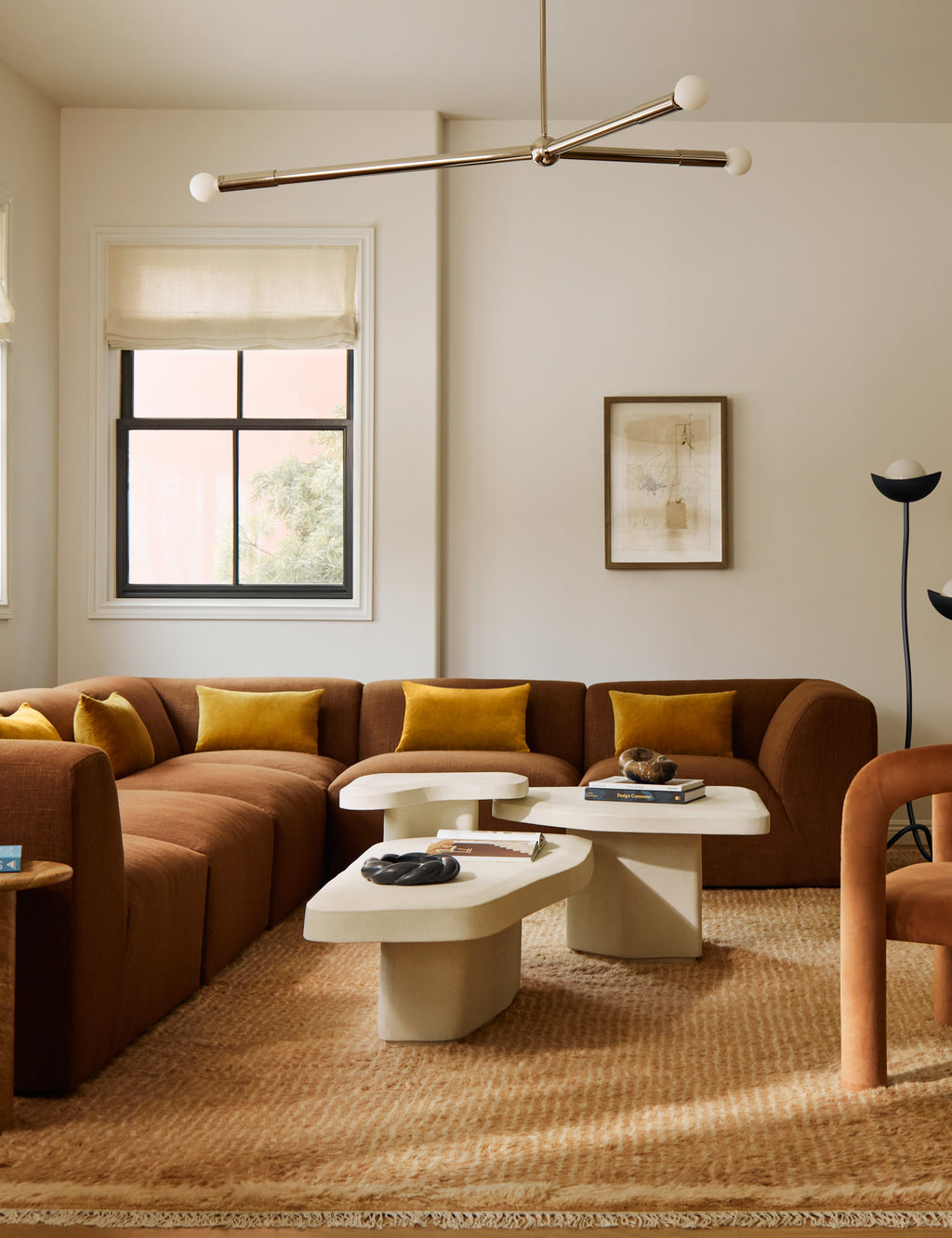 Lustre minimaliste Lane en naturel laiton - Naturel laiton