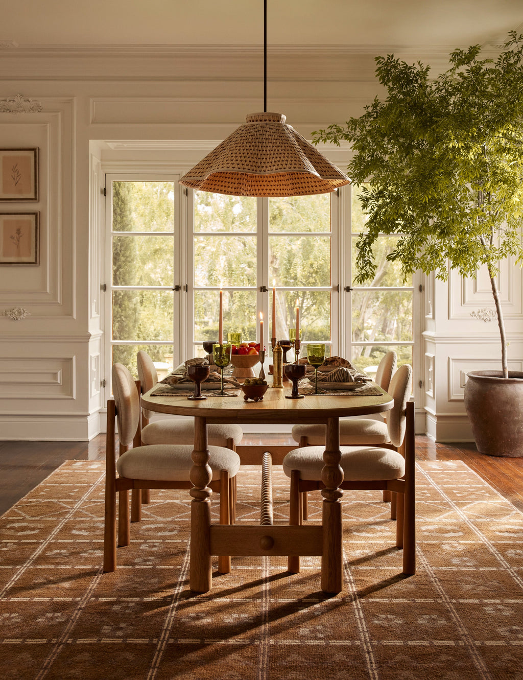 Suspension design Varn en poiret et ancien bronze - Poiret et ancien bronze
