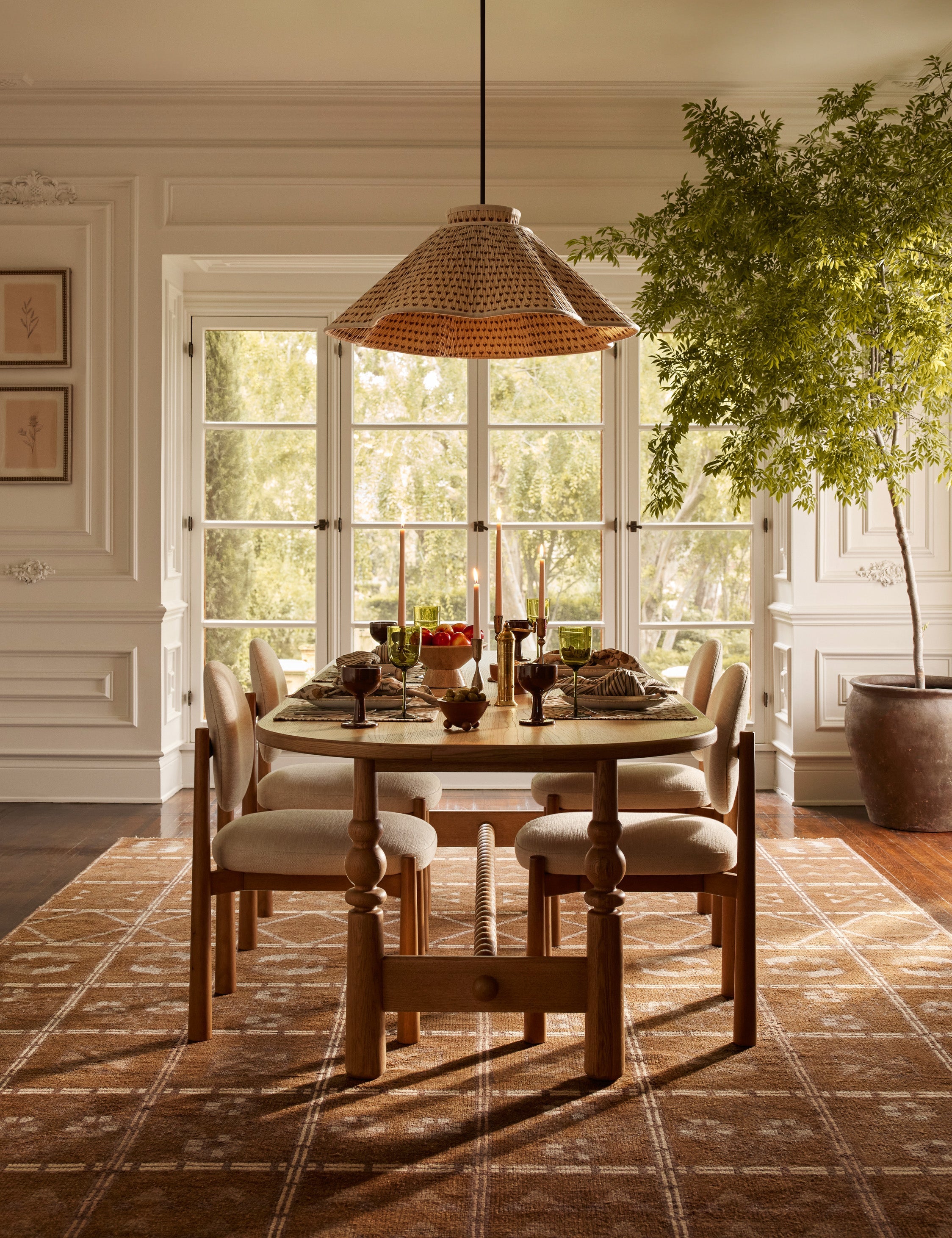 Suspension design Varn en poiret et ancien bronze - Poiret et ancien bronze