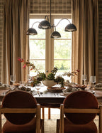 Lustre vintage Auvo en laiton bruni - Laiton bruni
