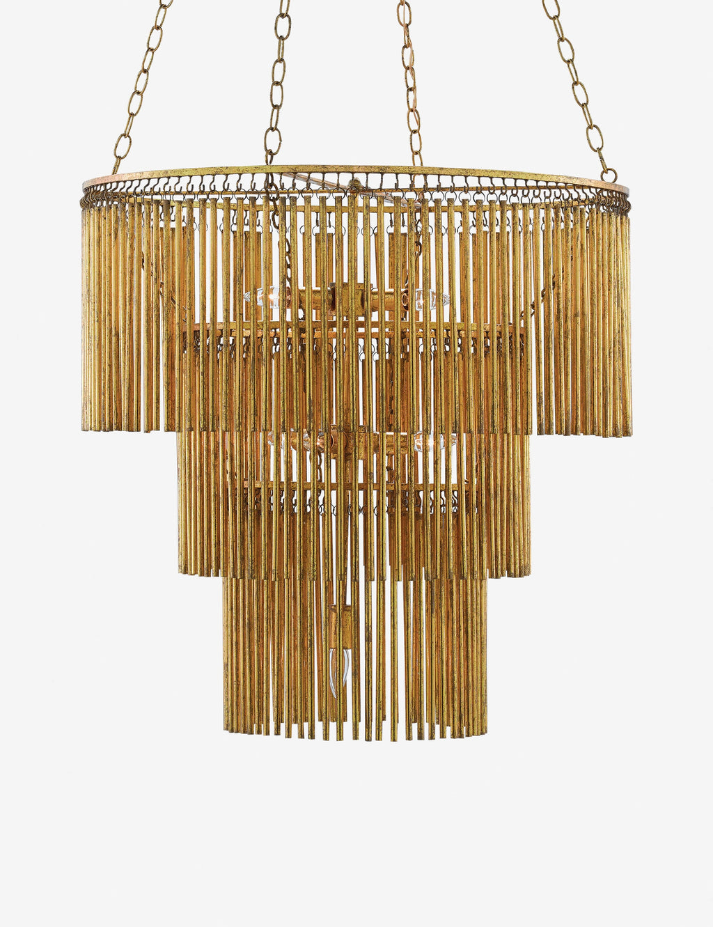 Lustre vintage Kei en laiton brossé - Laiton brossé
