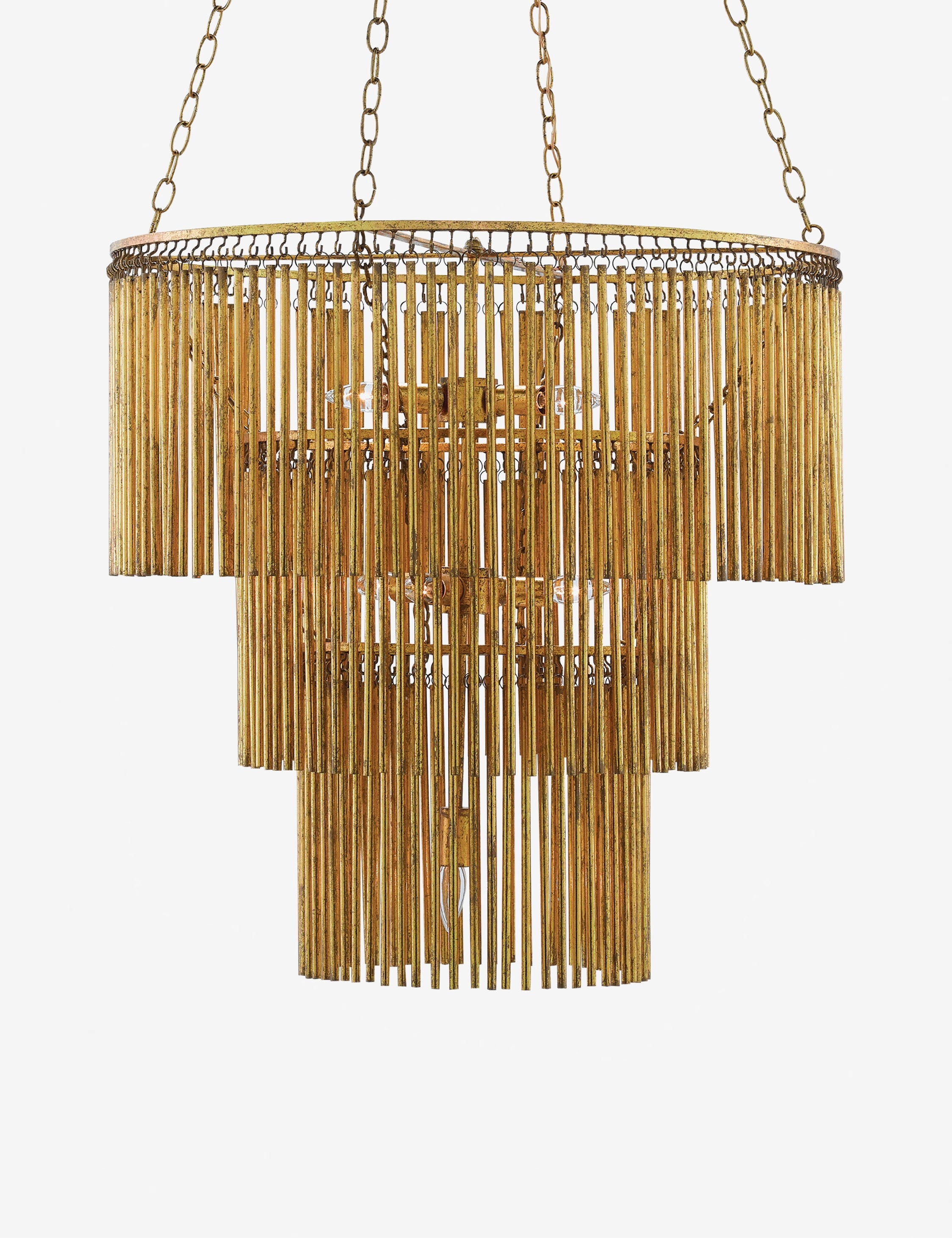 Lustre vintage Kei en laiton brossé - Laiton brossé
