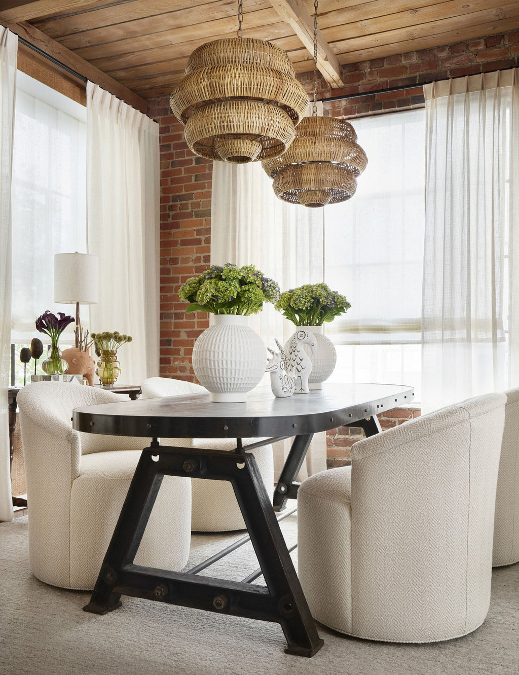 Lustre organique Leighton en naturel - Naturel