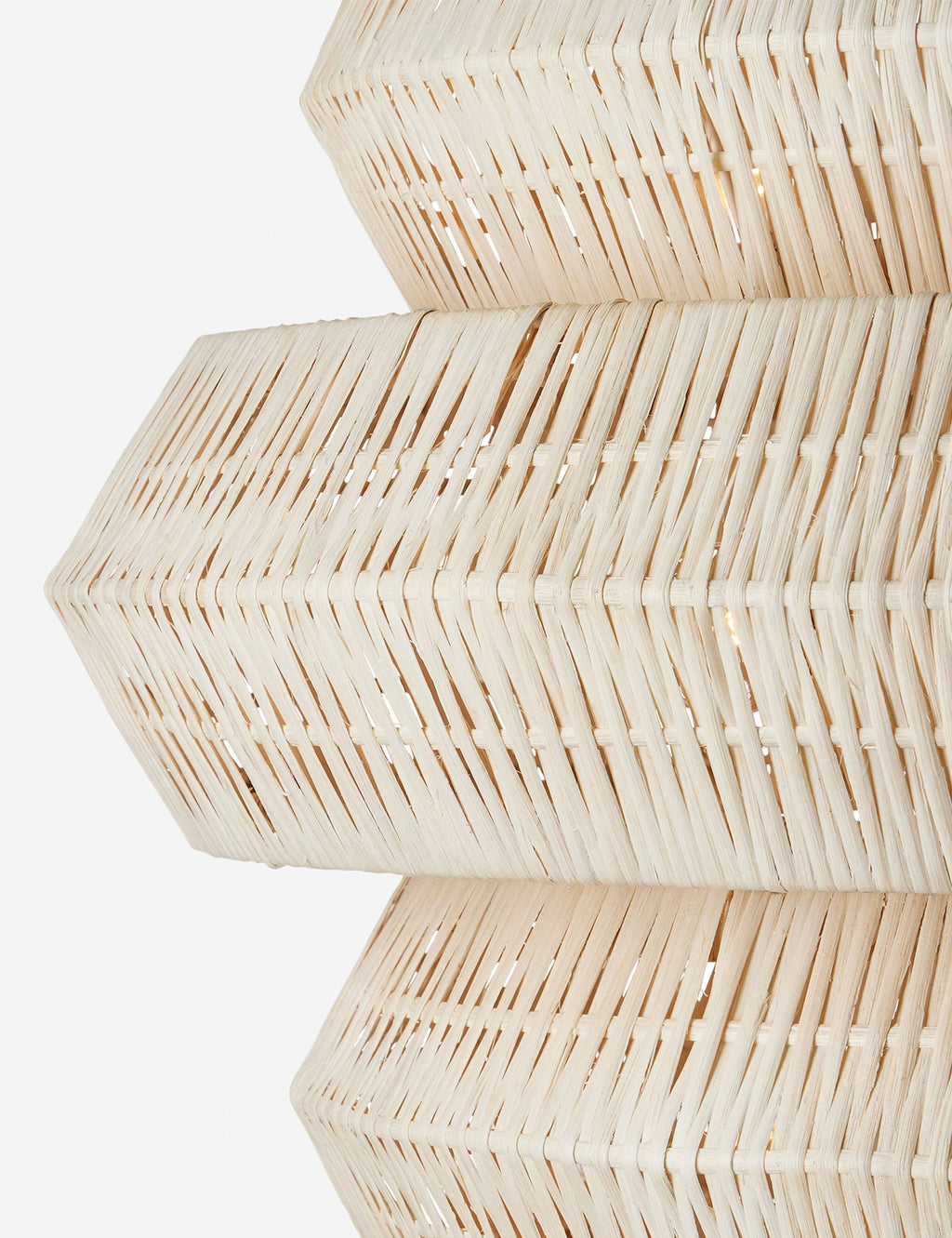 Lustre organique Leighton en blanc - Blanc