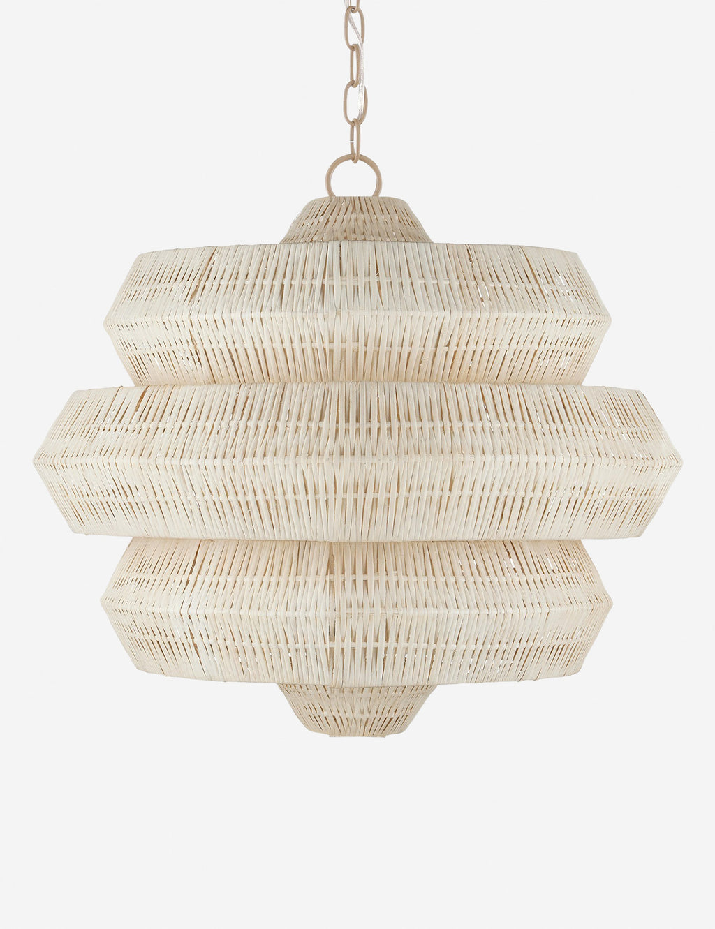 Lustre organique Leighton en blanc - Blanc