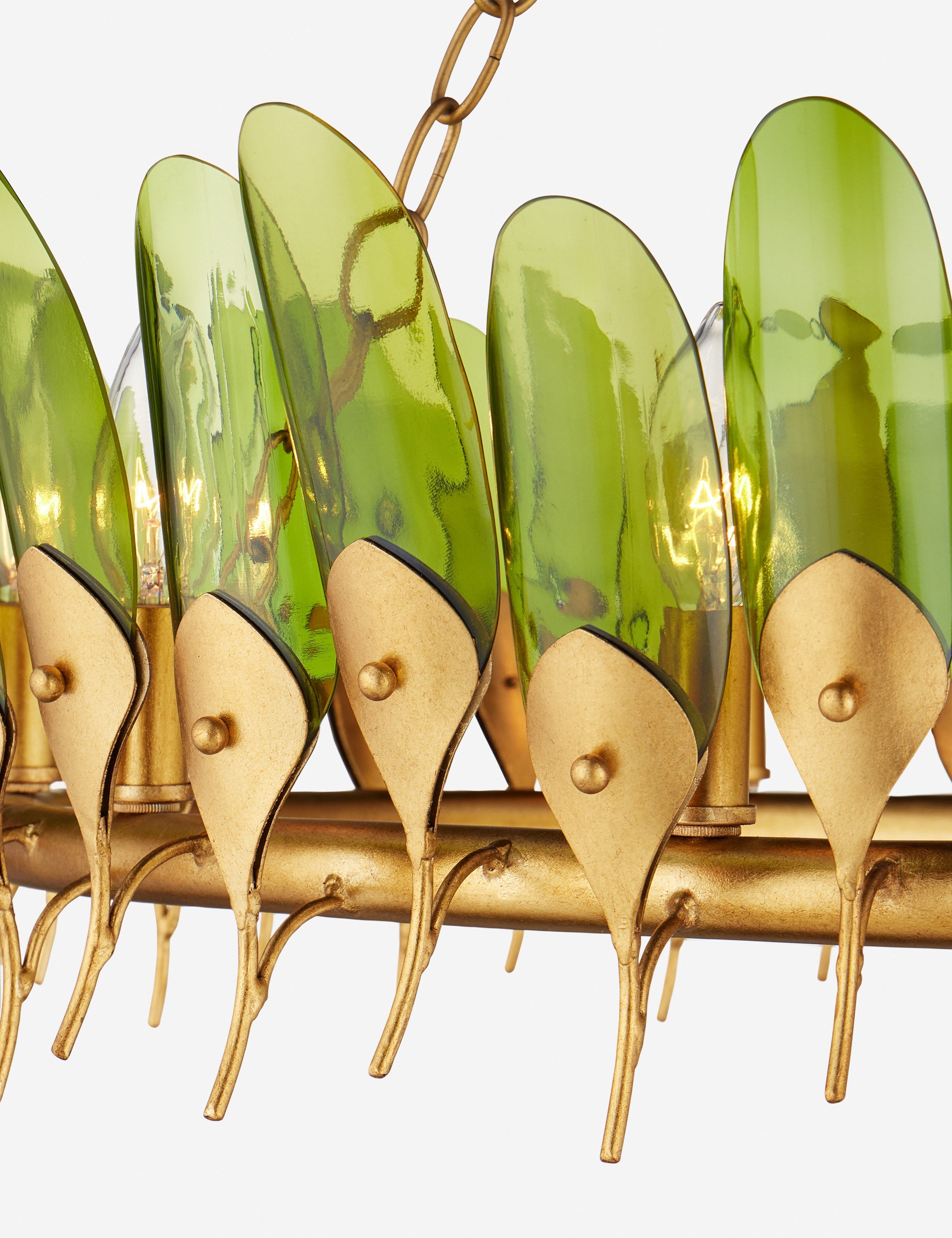 Lustre design Rylan en contemporain doré - Contemporain doré