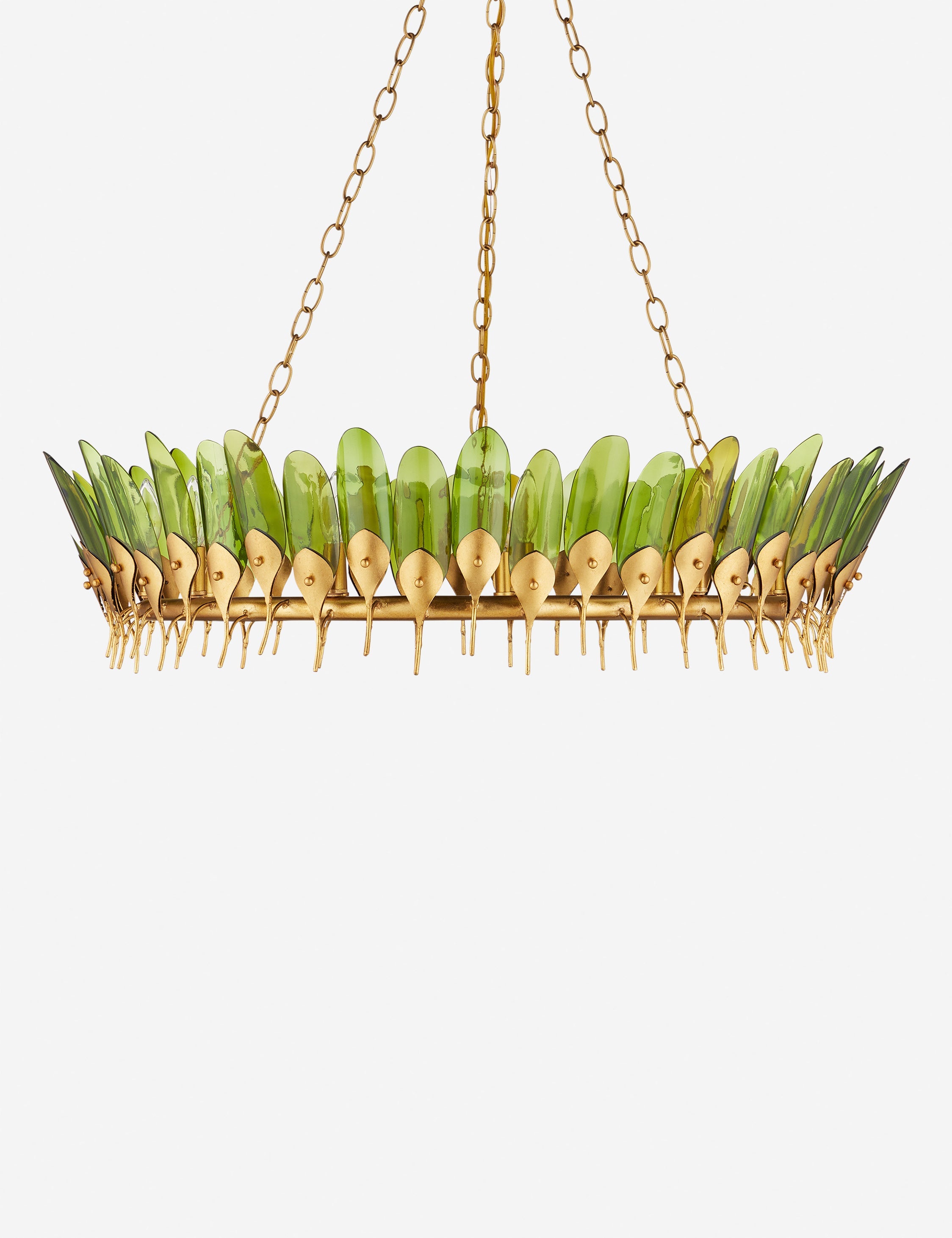 Lustre design Rylan en contemporain doré - Contemporain doré