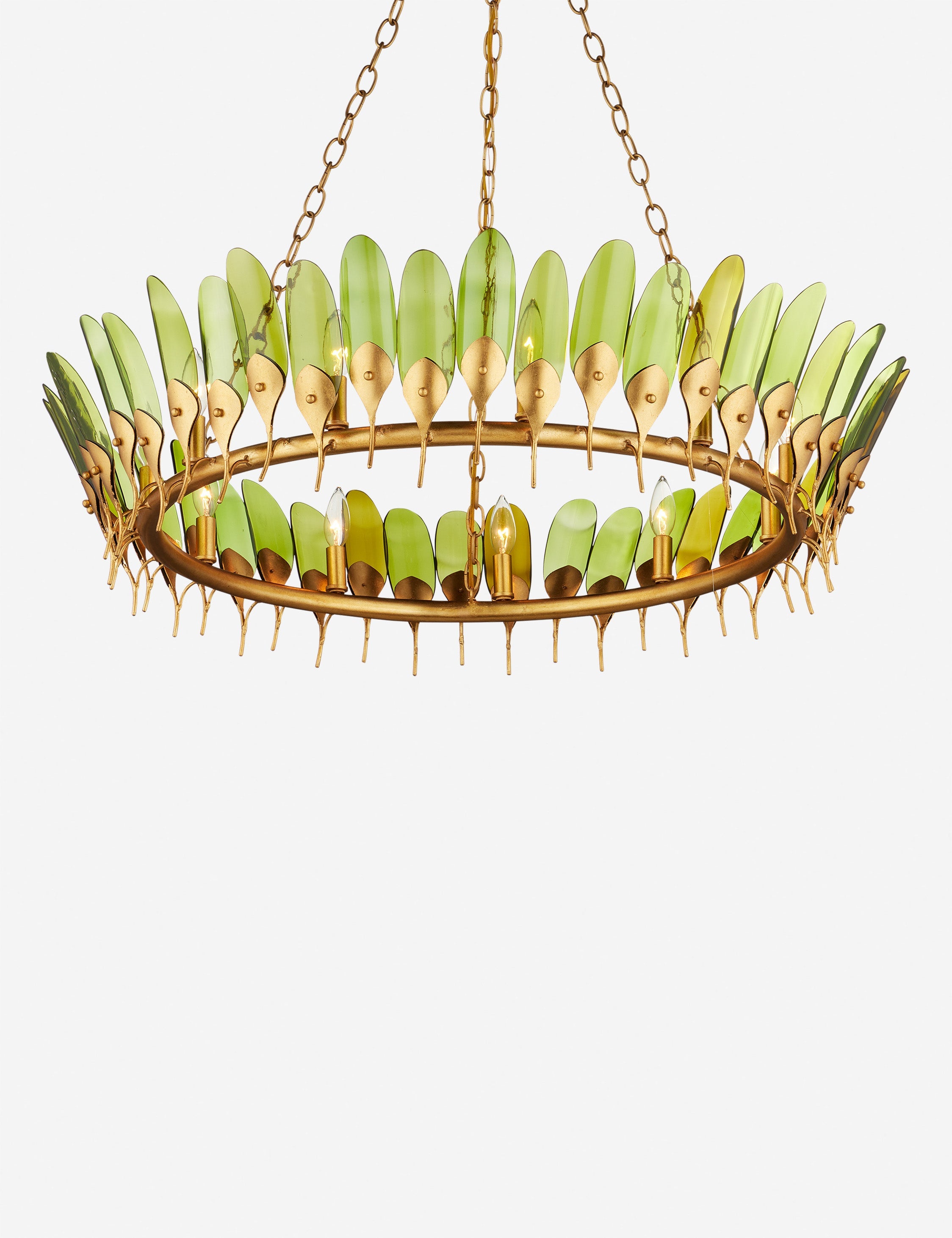 Lustre design Rylan en contemporain doré - Contemporain doré