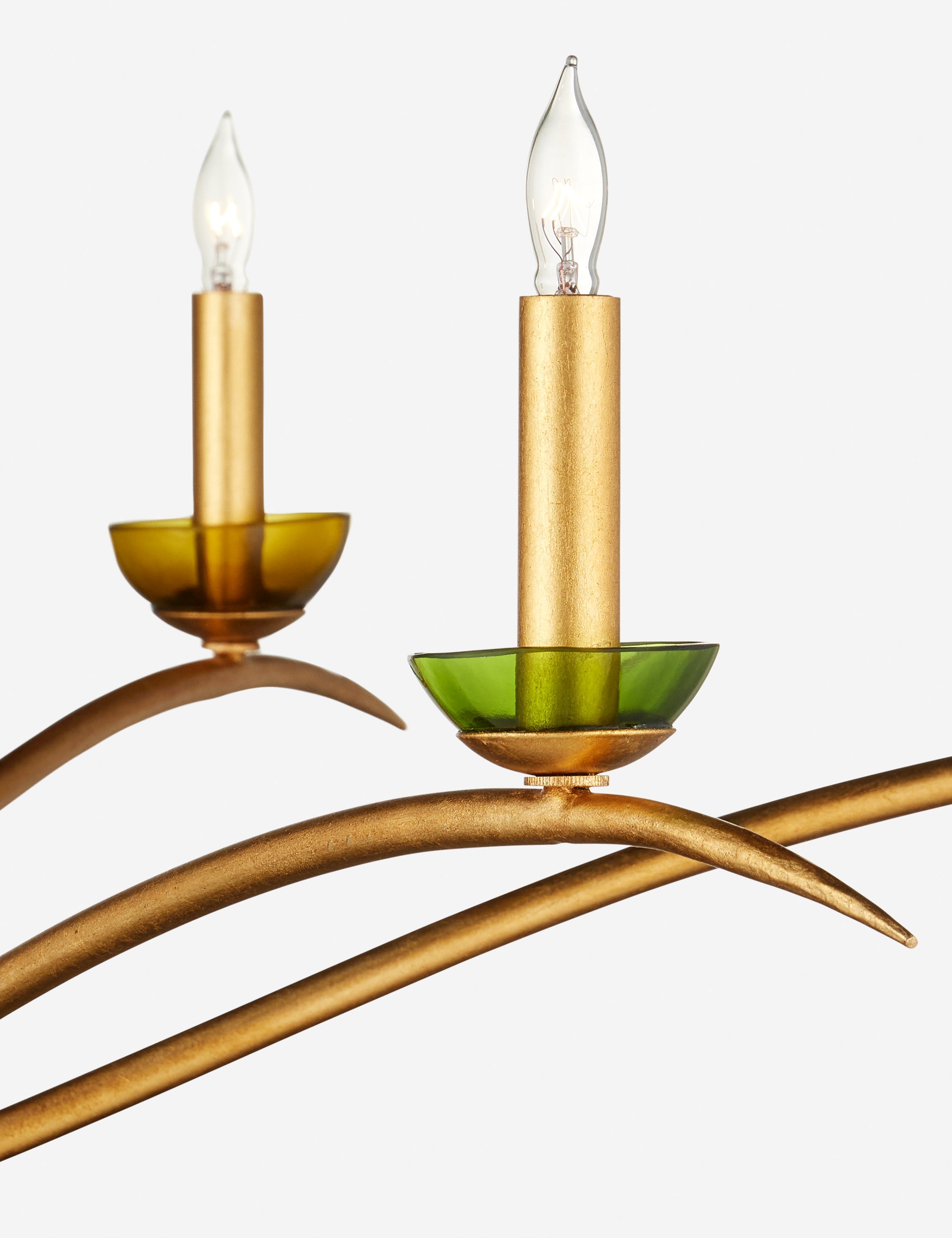 Lustre design Hannu en contemporain doré - Contemporain doré
