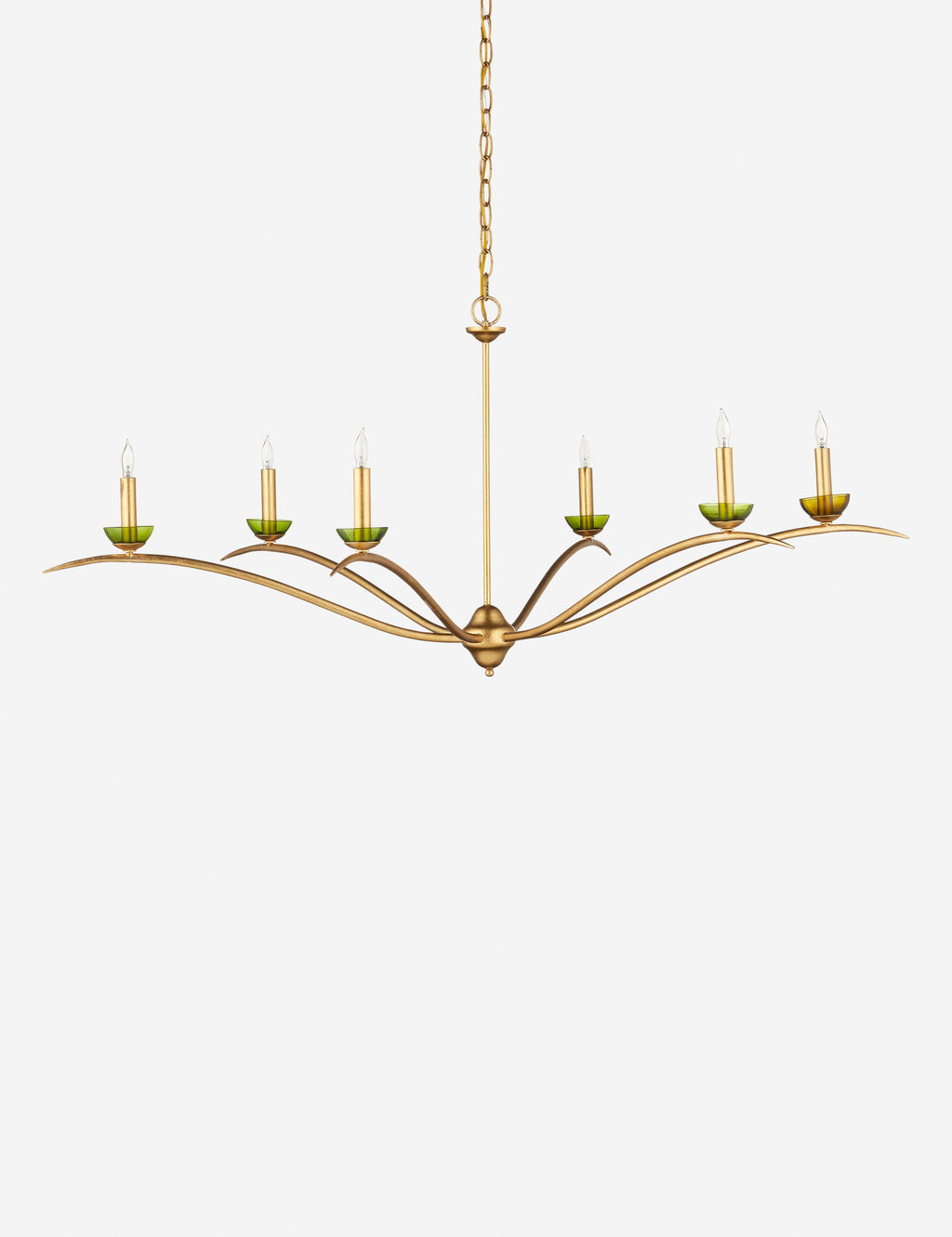 Lustre design Hannu en contemporain doré - Contemporain doré