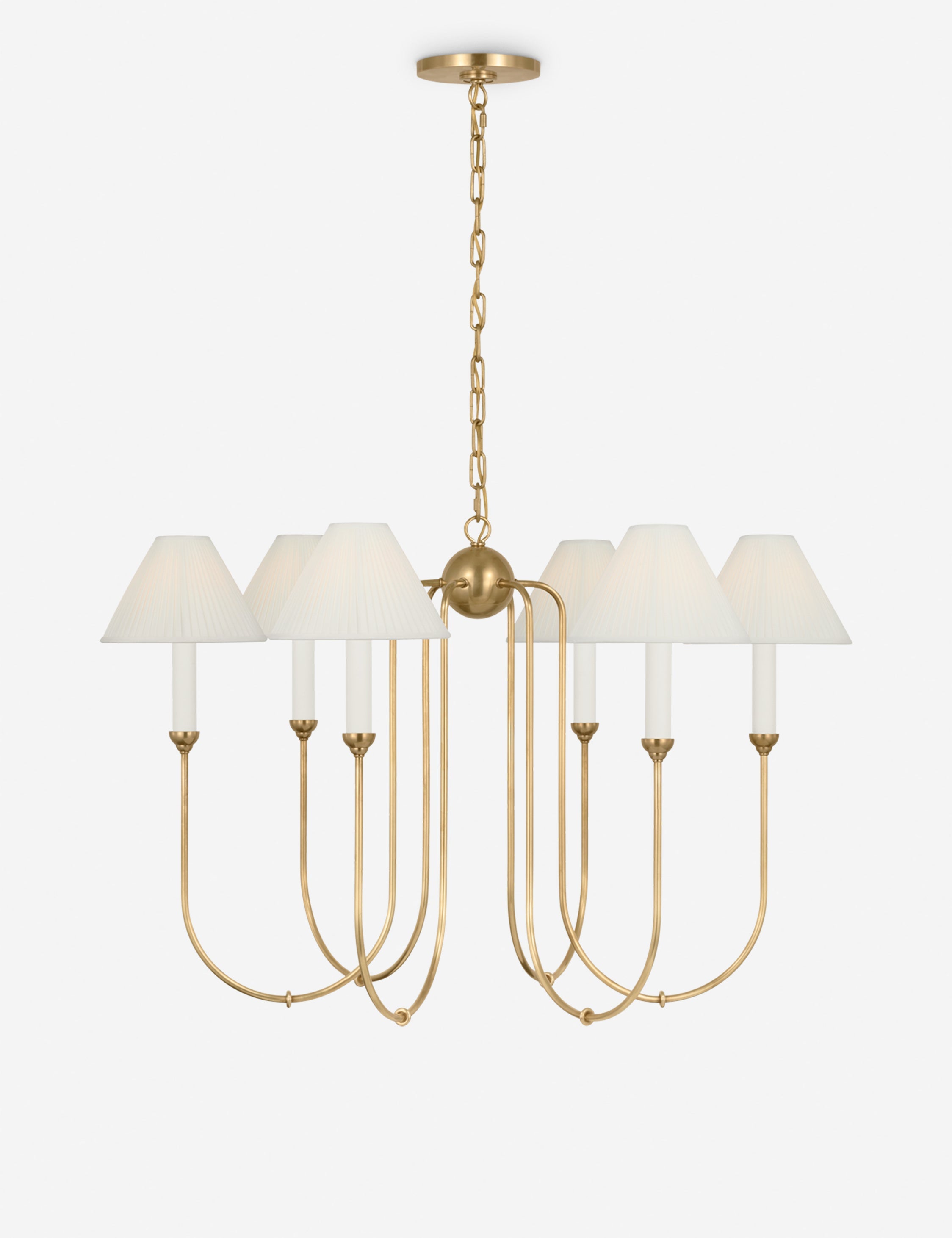 Lustre moderne Bor en laiton ancien - Laiton ancien
