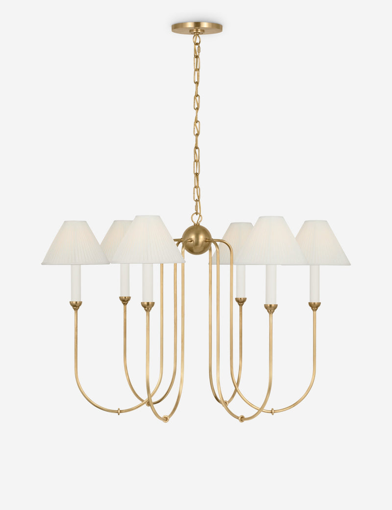 Lustre moderne Bor en laiton ancien - Laiton ancien