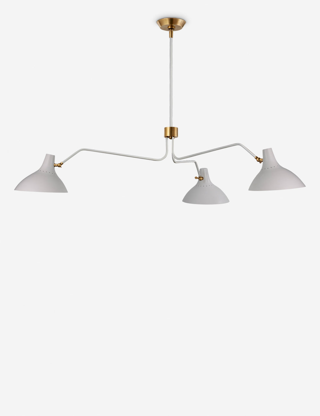 Lustre moderne Riley en blanc - Blanc