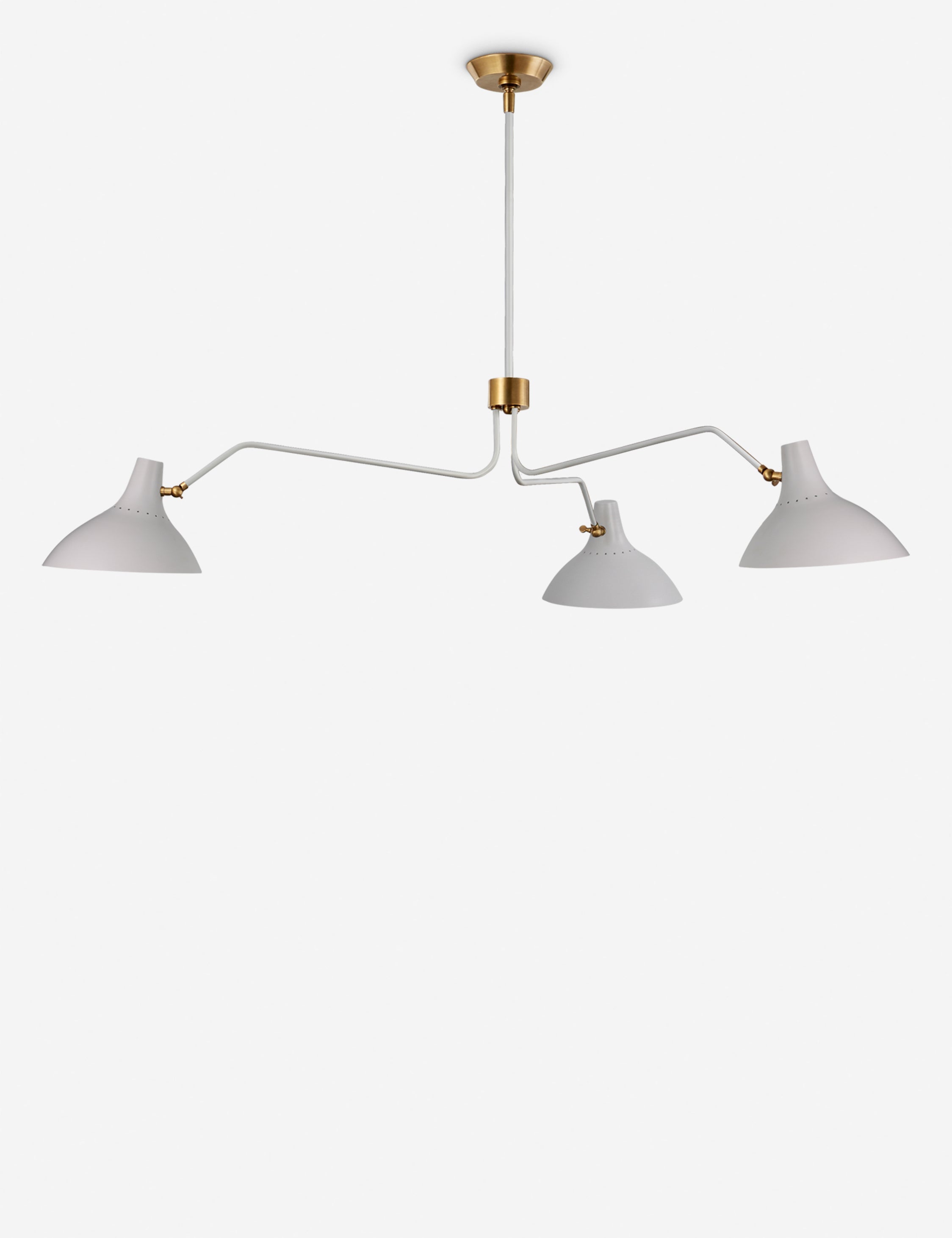 Lustre moderne Riley en blanc - Blanc