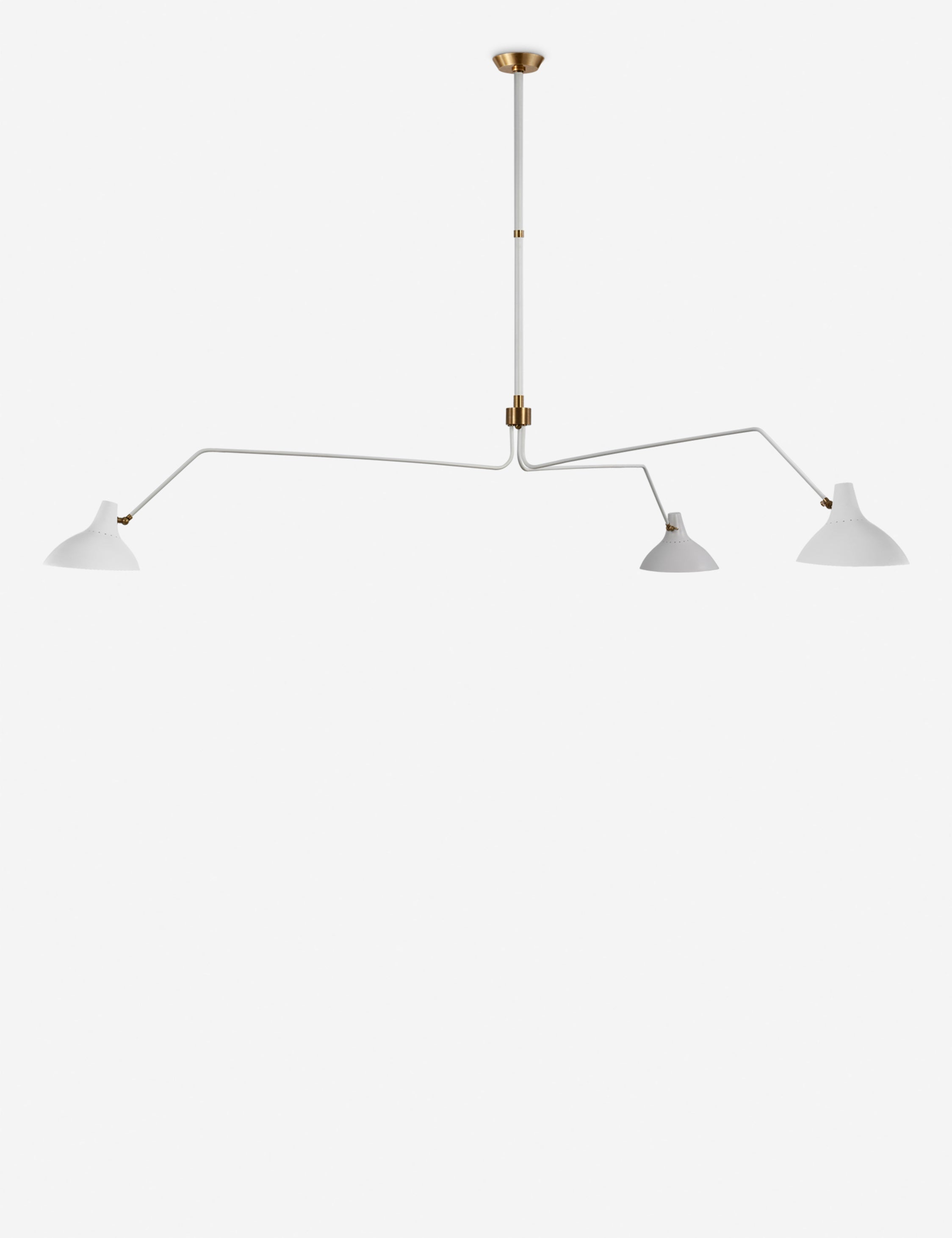 Lustre moderne Riley en blanc - Blanc