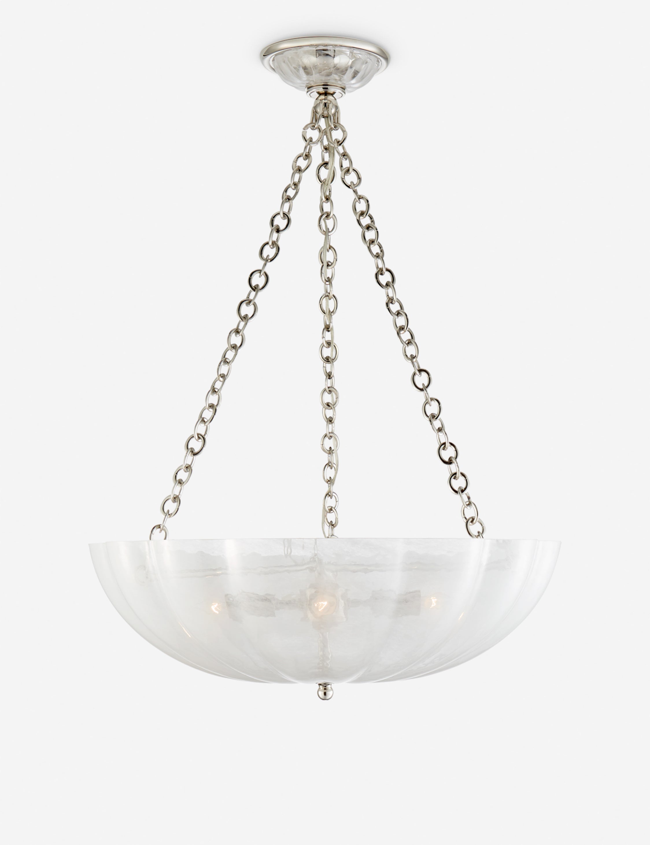 Lustre art déco Rosco en nickel - Nickel