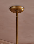 Lustre moderne Herold en laiton ancien - Laiton ancien