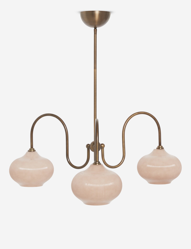 Lustre moderne Finnur en antiqure laiton - Antiqure laiton