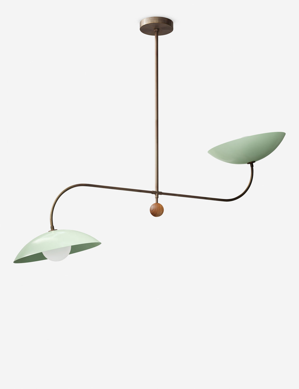 Suspension moderne Grantham en foncé bronze et sweet mint - Foncé bronze et Sweet Mint
