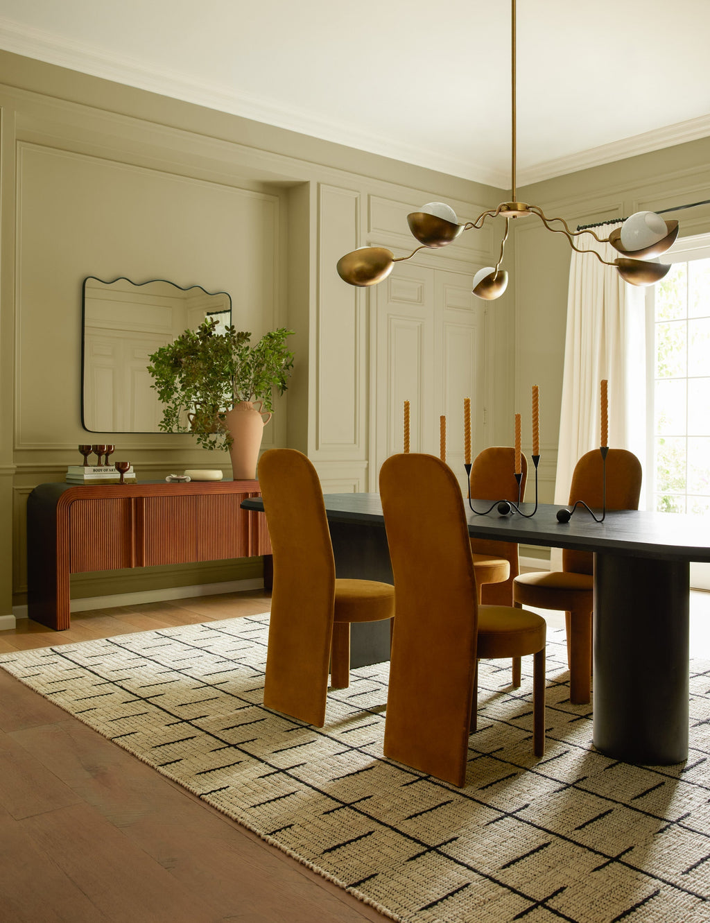 Lustre moderne Kalle en laiton - Laiton