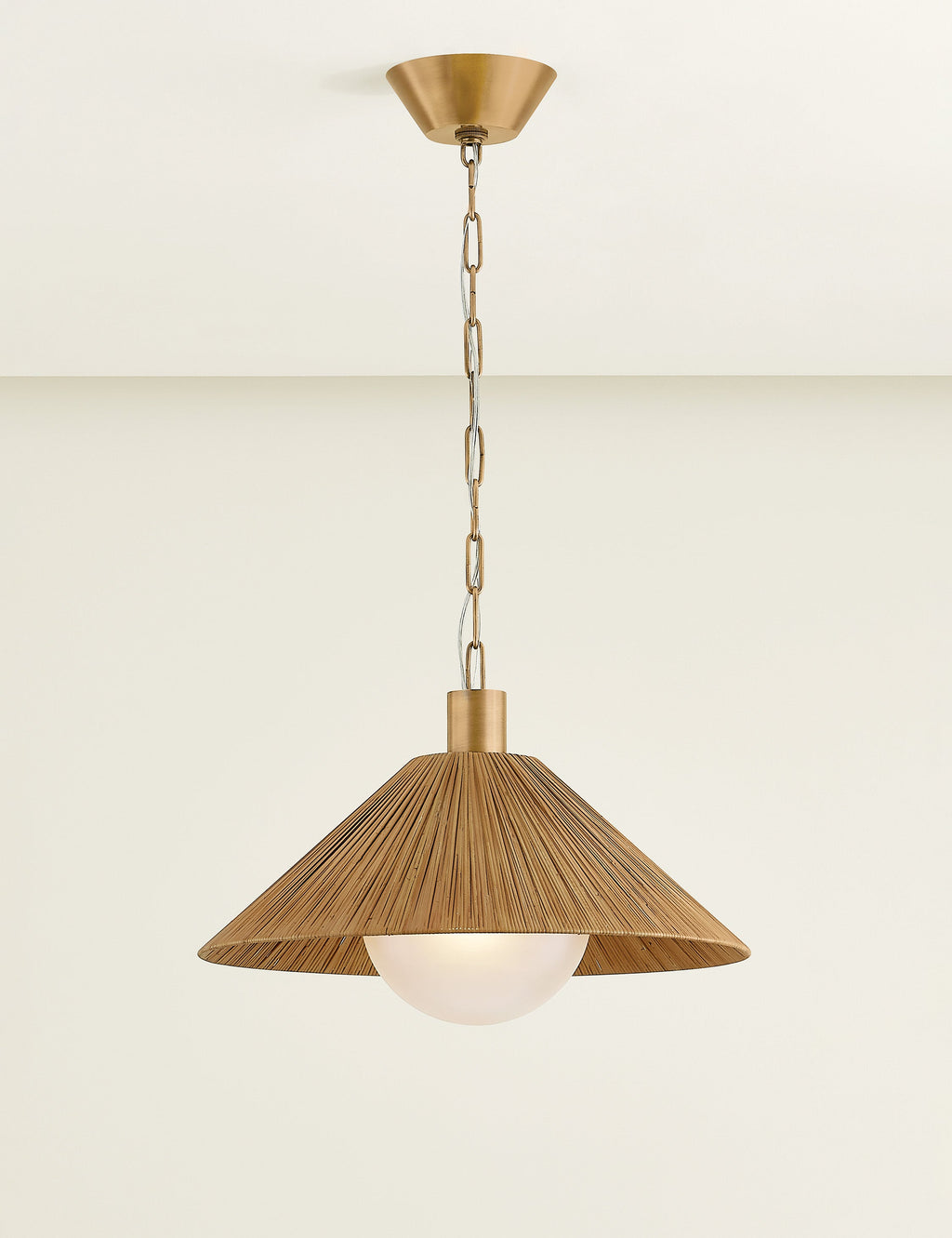 Suspension organique Locke en laiton ancien - Laiton ancien