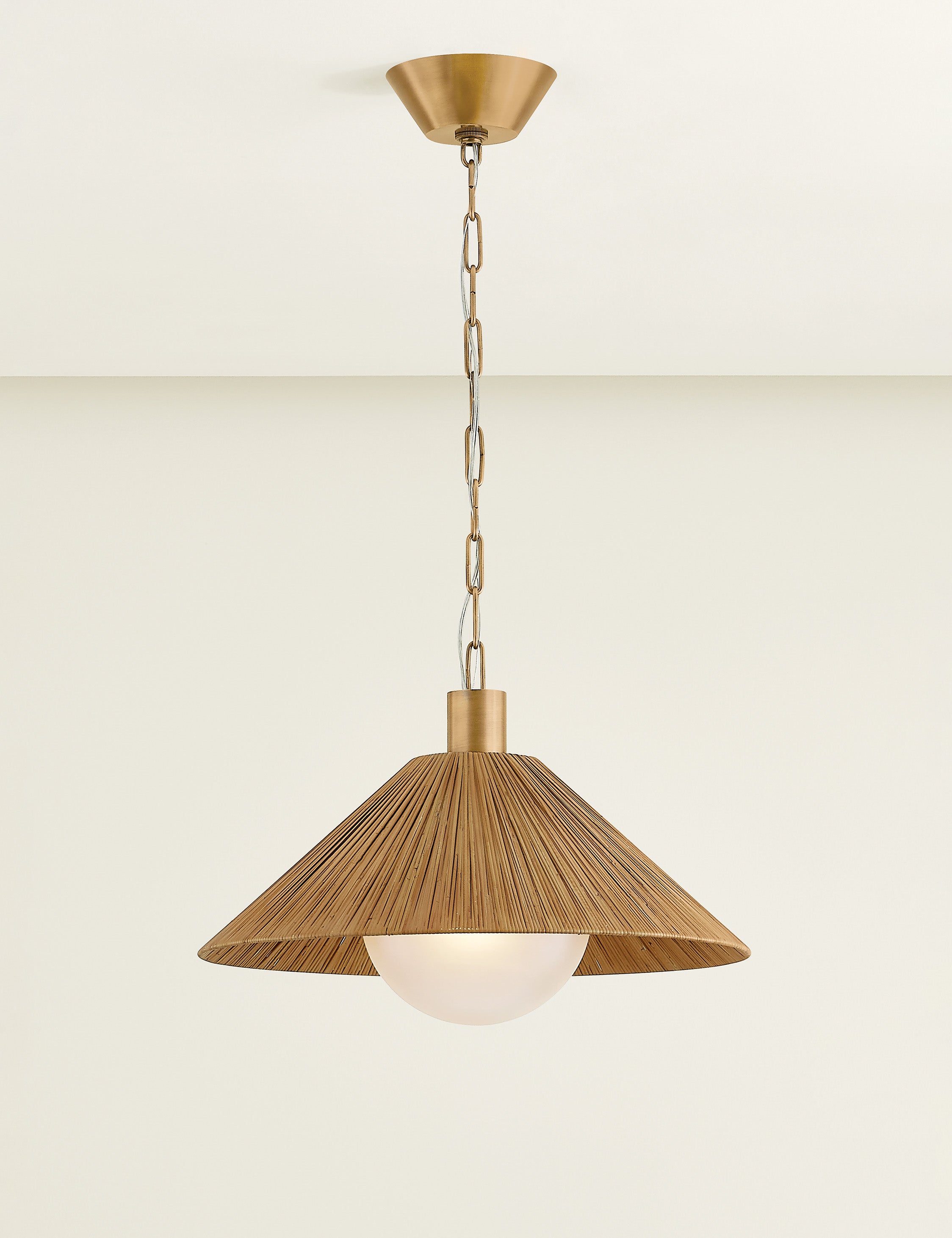 Suspension organique Locke en laiton ancien - Laiton ancien
