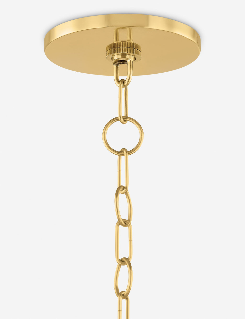 Lustre organique Ilian en laiton vieilli - Laiton vieilli