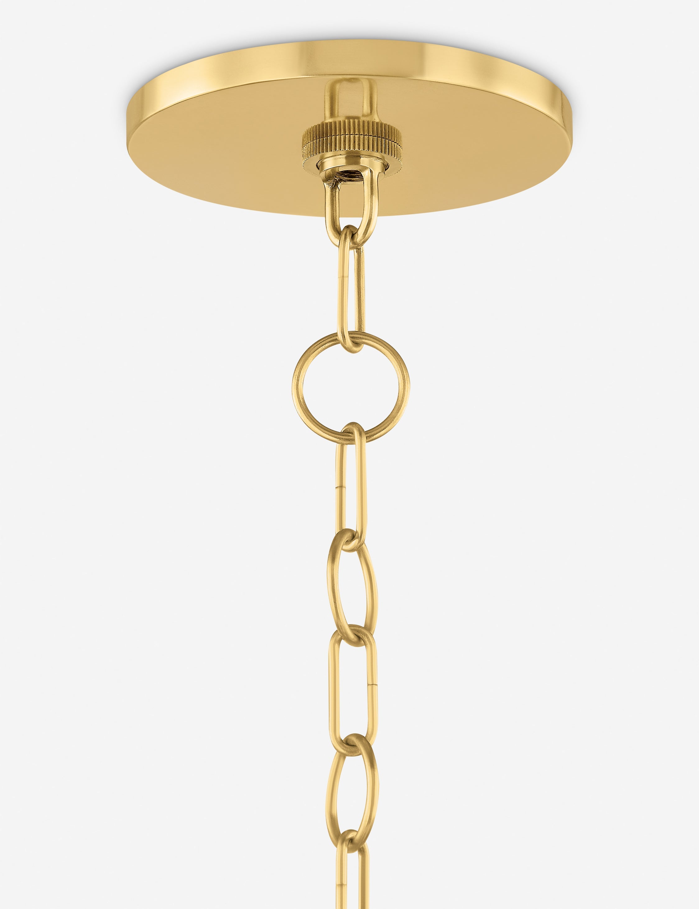 Lustre organique Ilian en laiton vieilli - Laiton vieilli