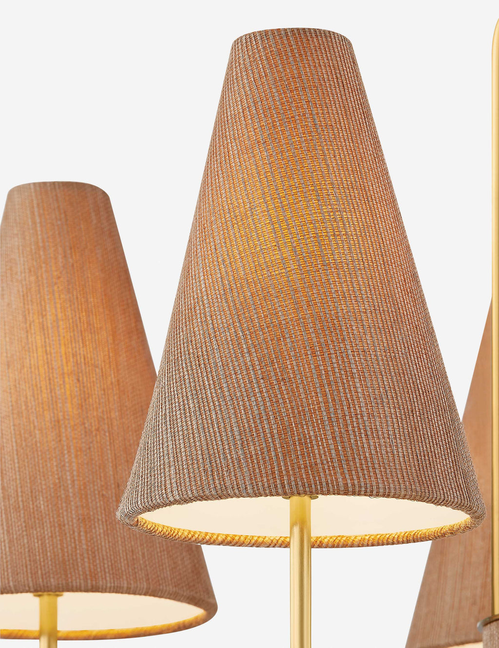 Lustre organique Ilian en laiton vieilli - Laiton vieilli