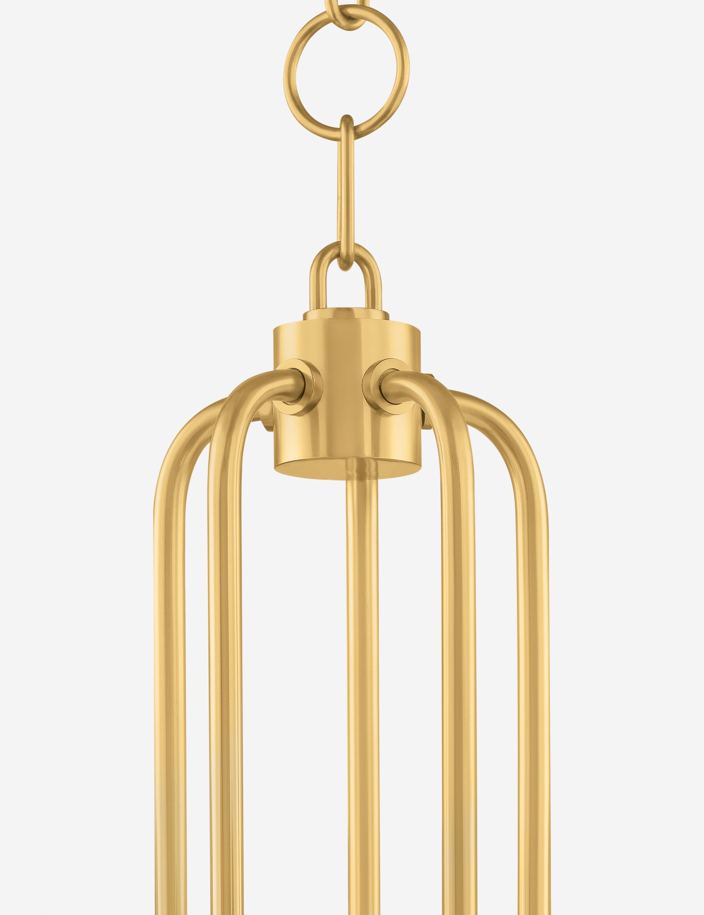Lustre organique Ilian en laiton vieilli - Laiton vieilli