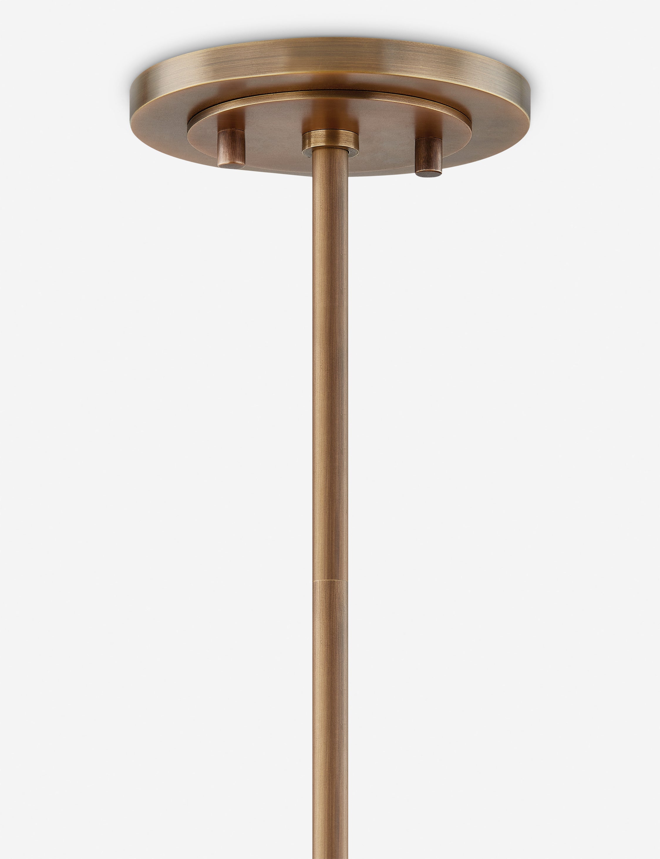 Lustre moderne Max en laiton ancien - Laiton ancien
