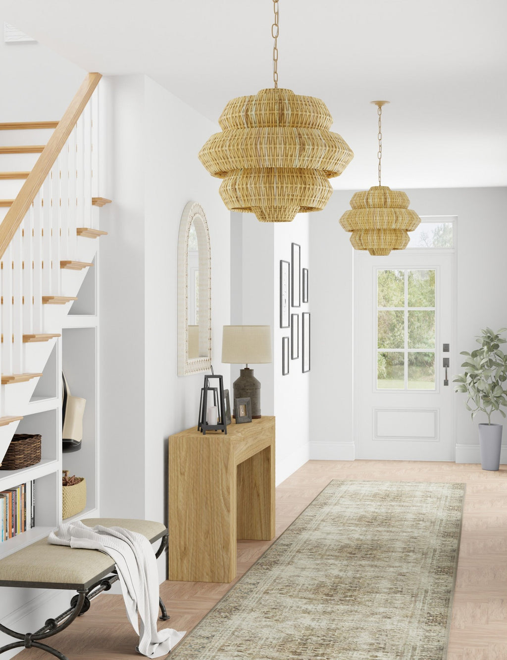 Lustre organique Leighton en naturel - Naturel