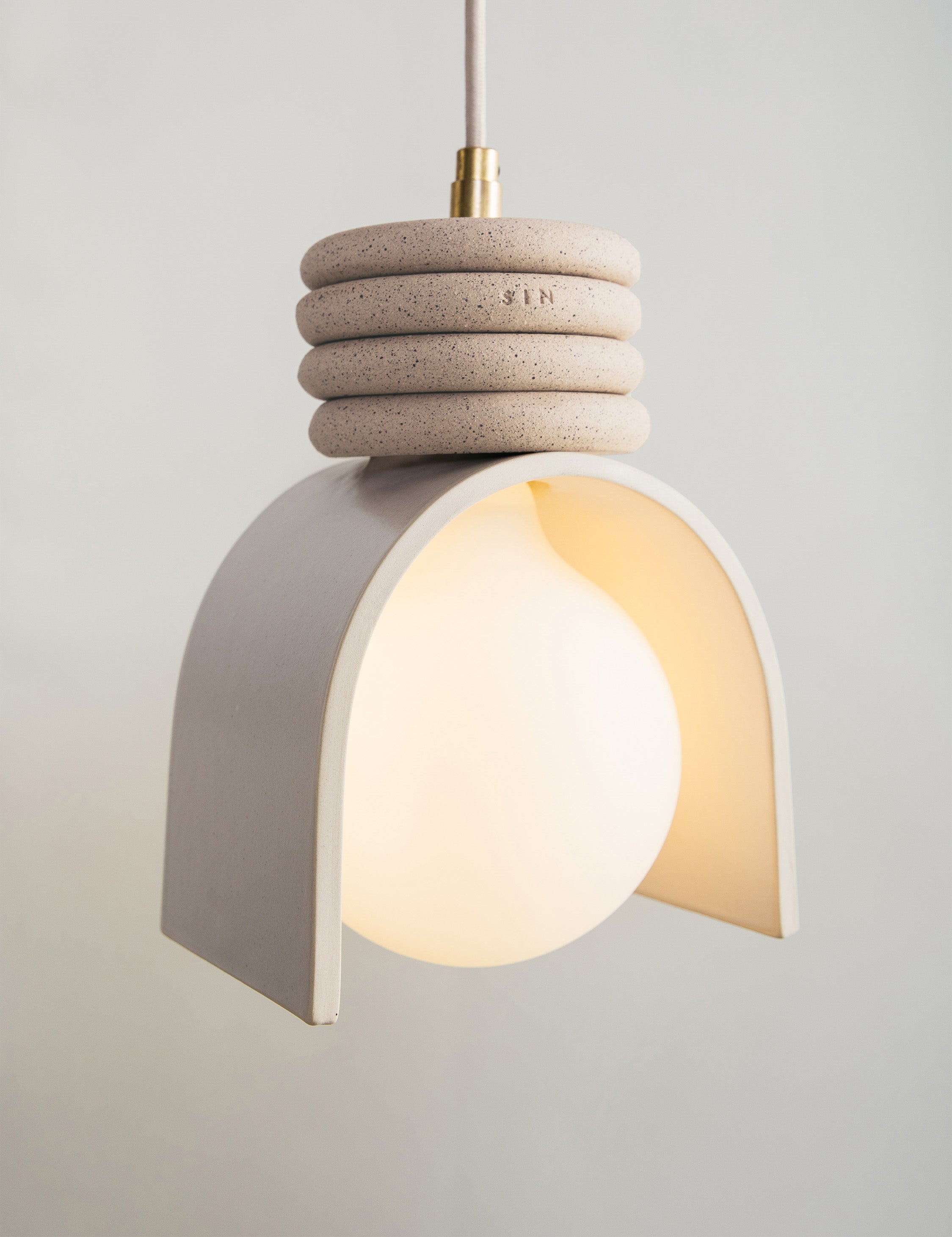 Suspension design Vinson en blanc - Blanc