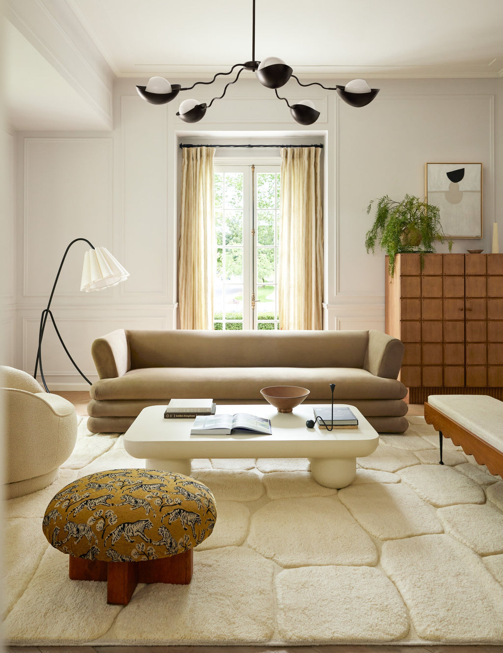 Lustre moderne Kalle en bronze - Bronze