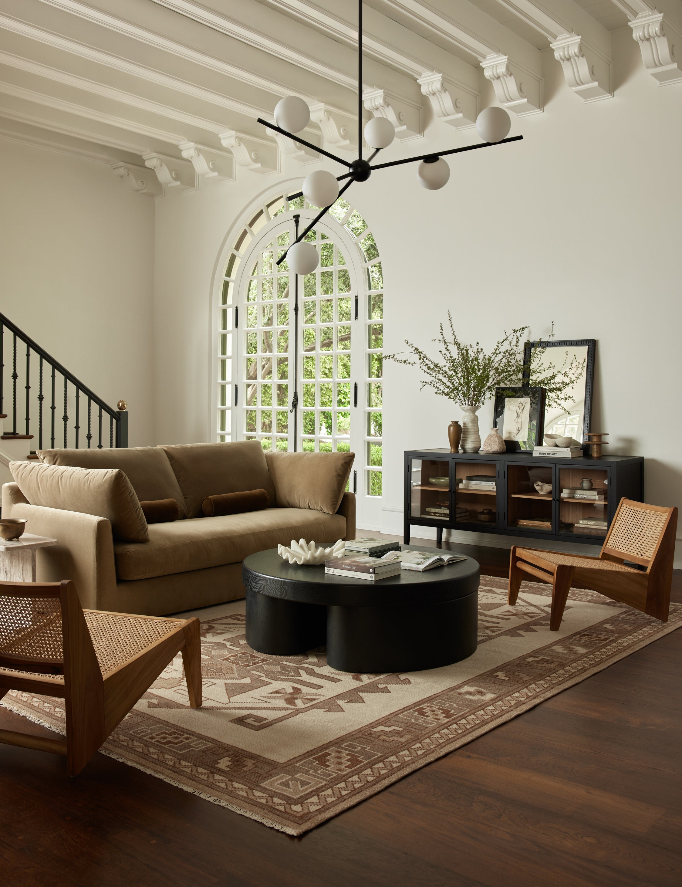 Lustre moderne Blair en bronze - Bronze