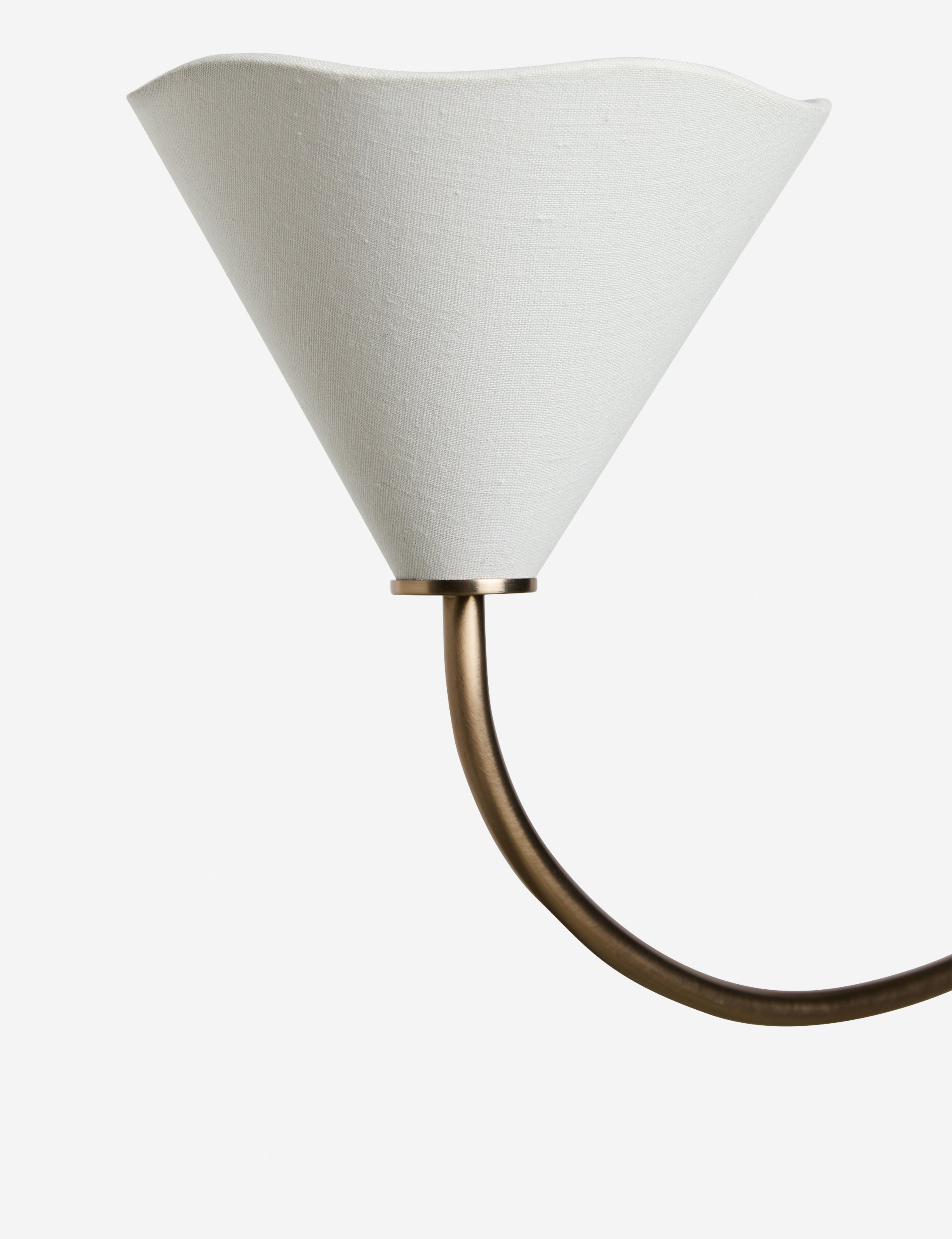 Lustre design Tiel en laiton satiné - Laiton satiné
