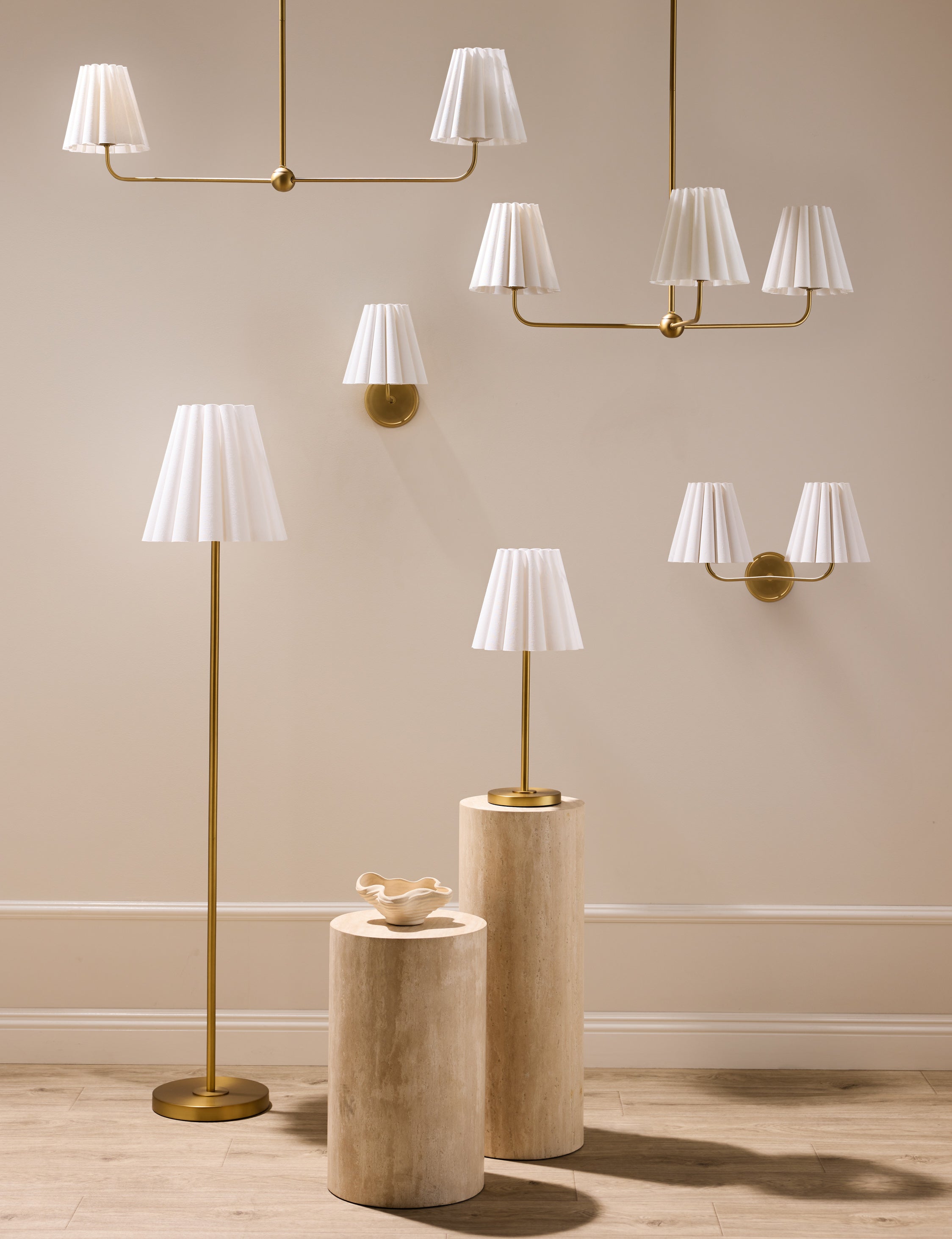 Lustre contemporain Holm en laiton - Laiton