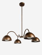 Lustre vintage Auvo en laiton bruni - Laiton bruni