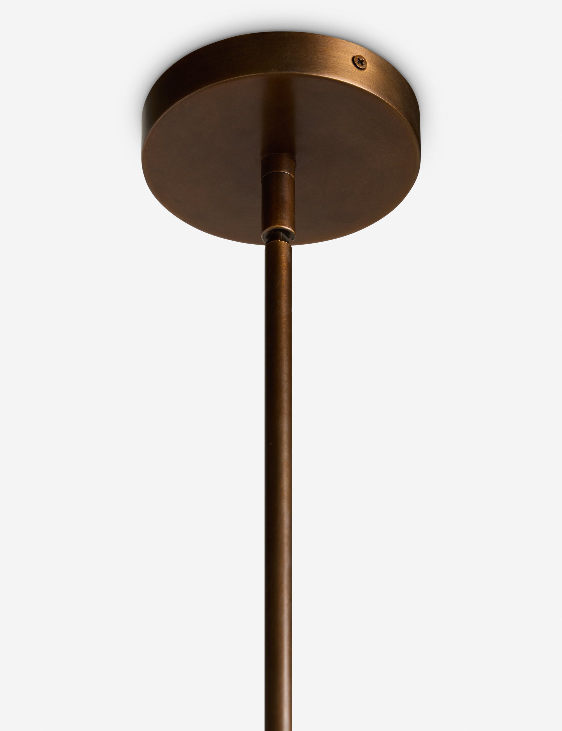 Lustre vintage Auvo en laiton bruni - Laiton bruni