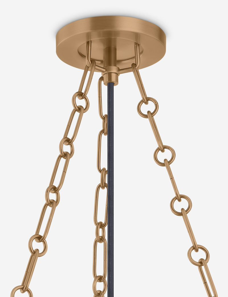 Suspension contemporain Roope en patiné laiton - Patiné laiton