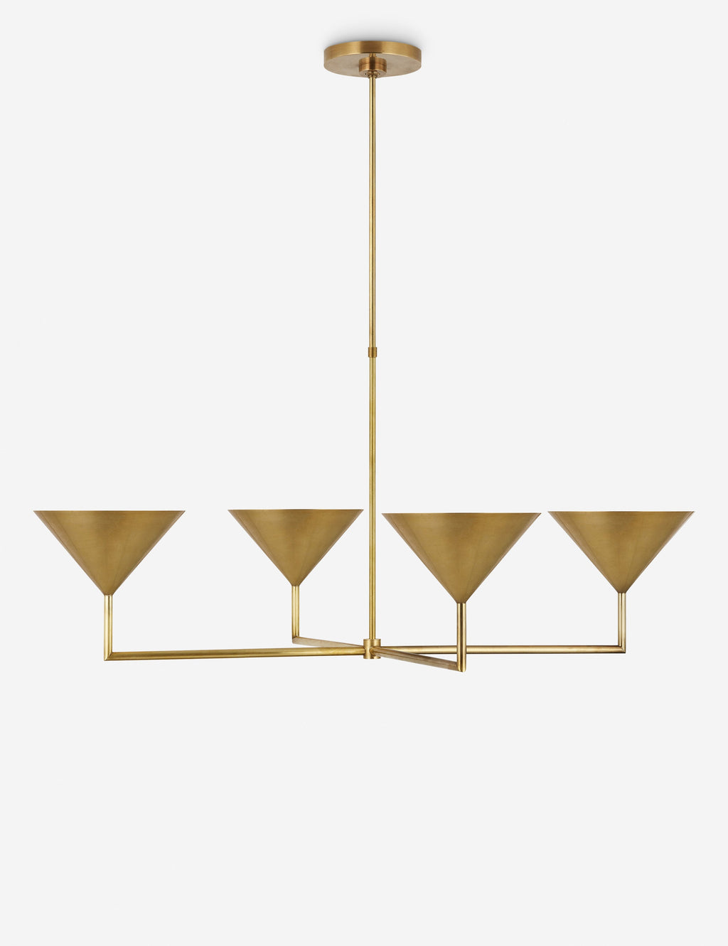 Lustre moderne Noe en laiton ancien - Laiton ancien